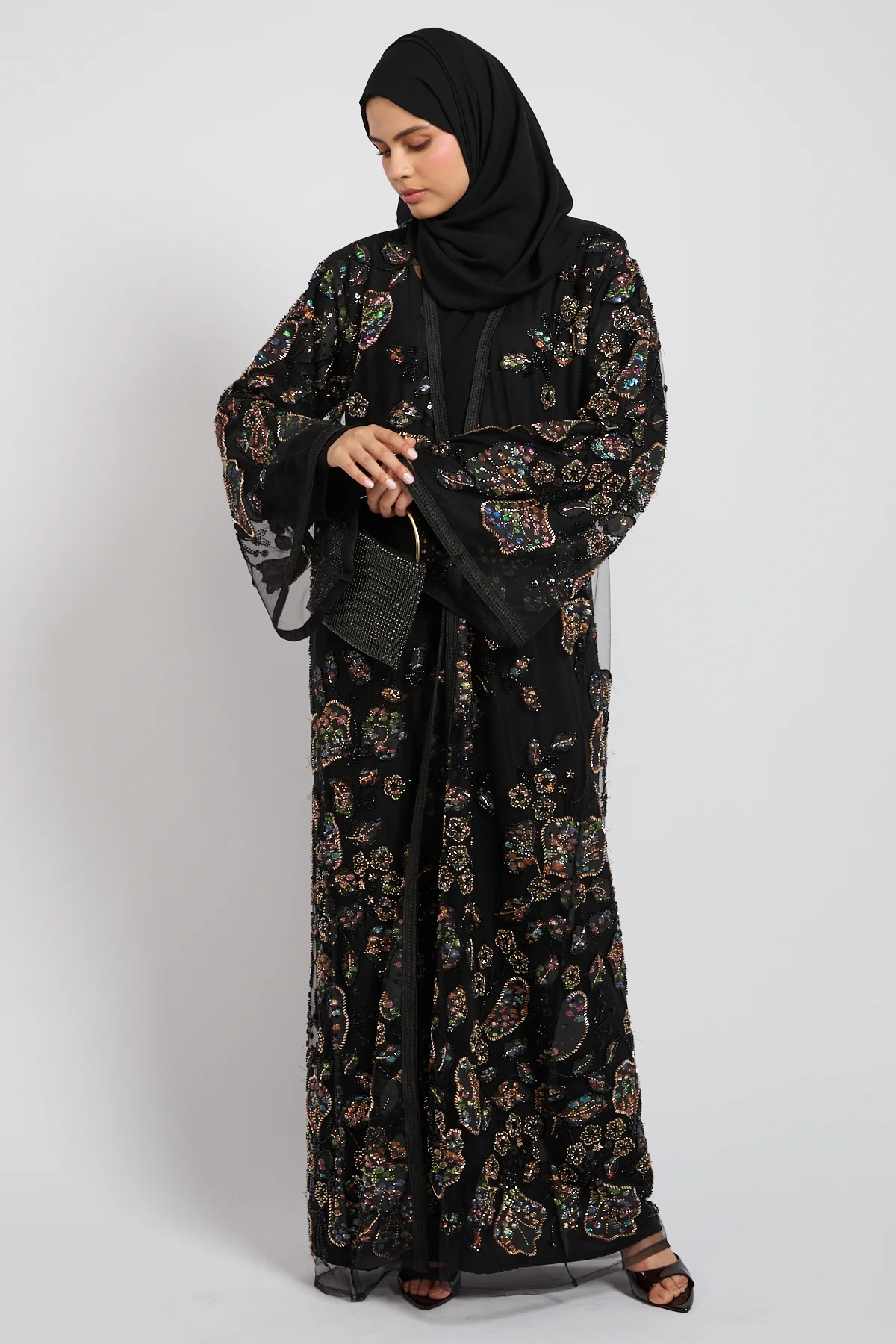 Arabian Nights Luxe Three Piece Abaya Set - LIMITED EDITION - Image 9