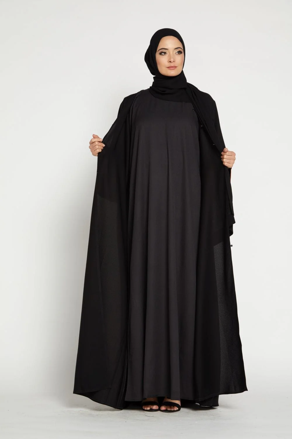 Black Inner Slip Dress - LONG SLEEVE - Image 3