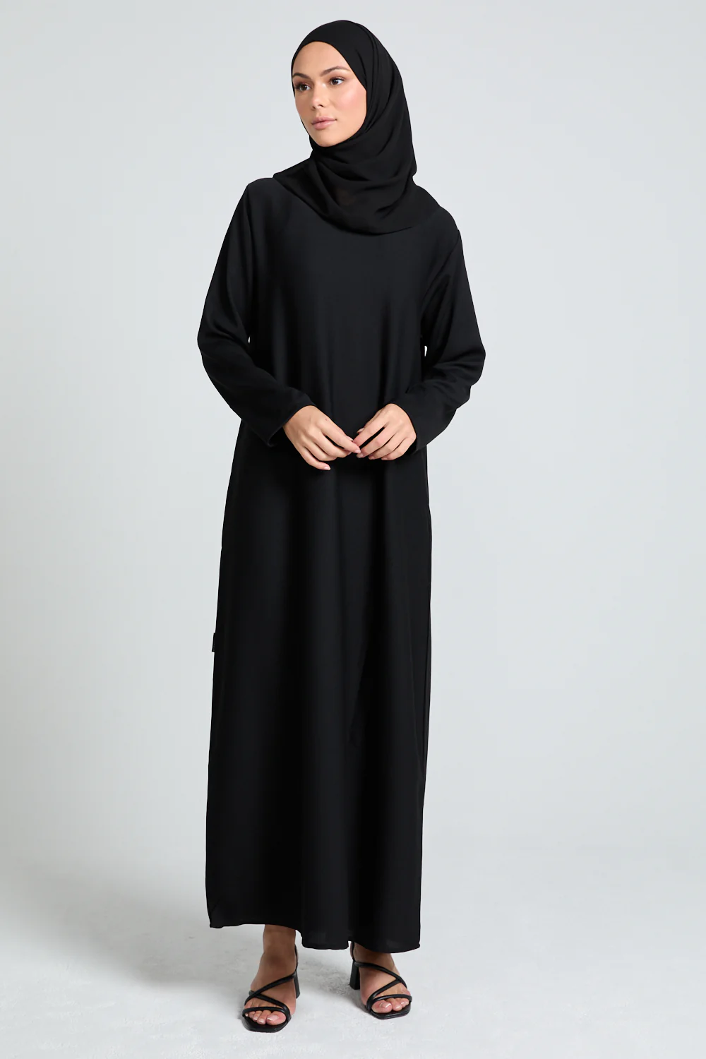 Black Inner Slip Dress - LONG SLEEVE - Image 4