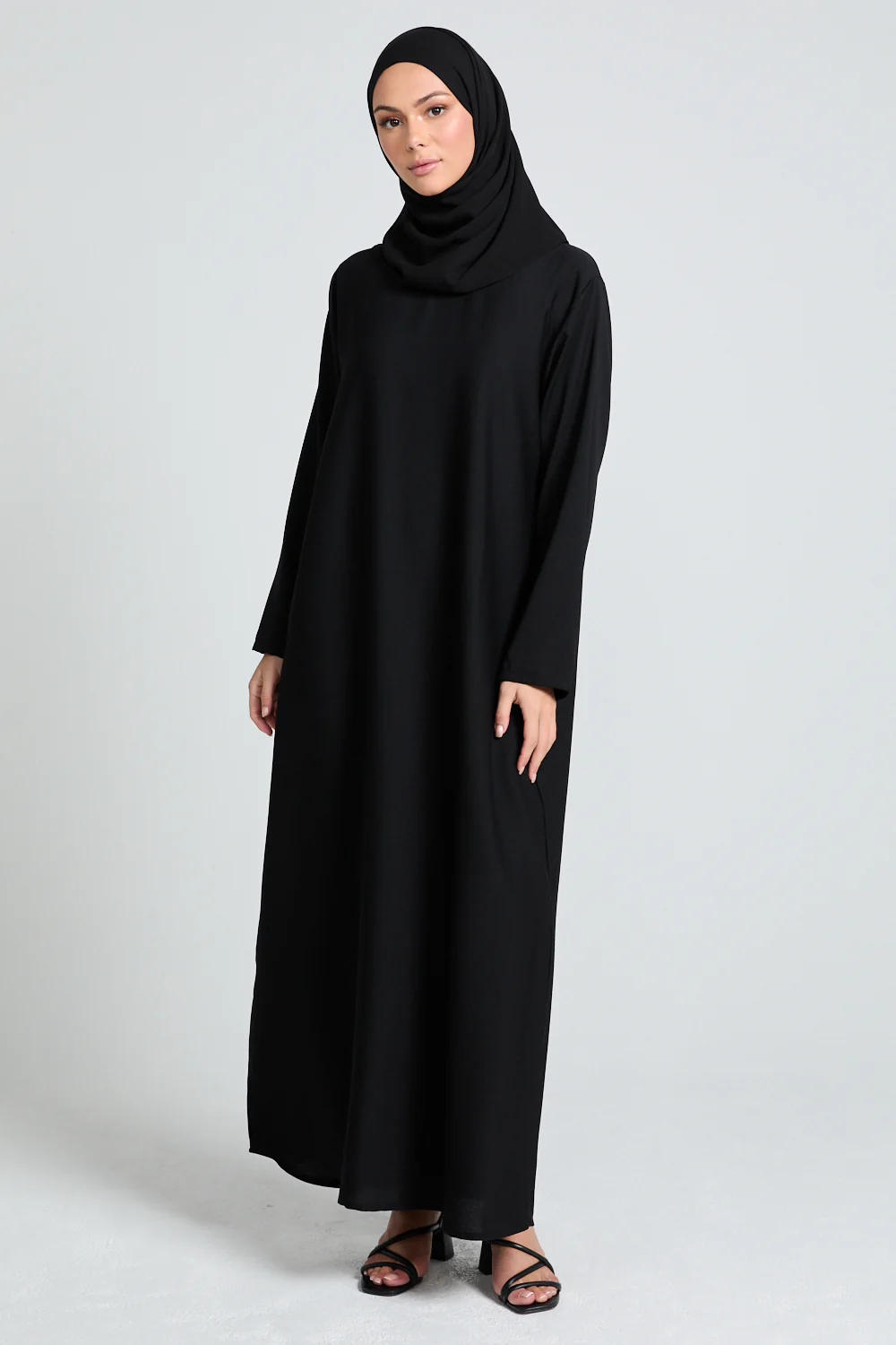 Black Inner Slip Dress - LONG SLEEVE - Image 5