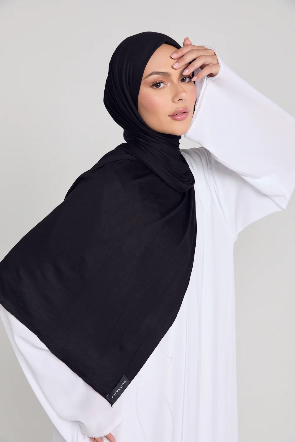 Black Jersey Hijab - Image 4