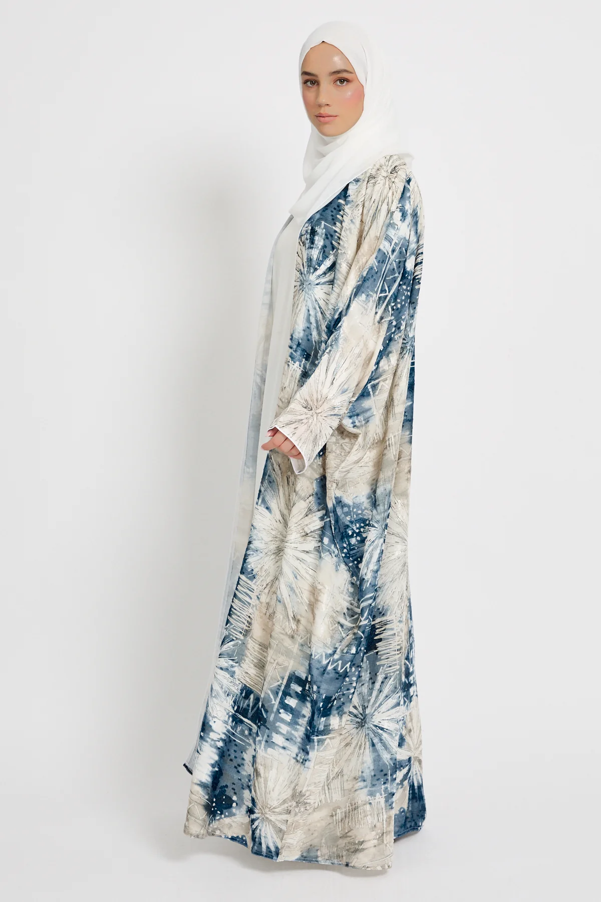 Blue Mirage Open Bisht – LIMITED EDITION - Image 4