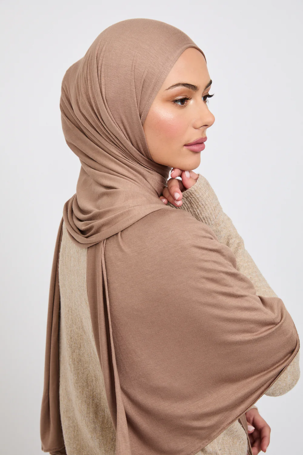 Chai Latte Jersey Hijab - Image 3