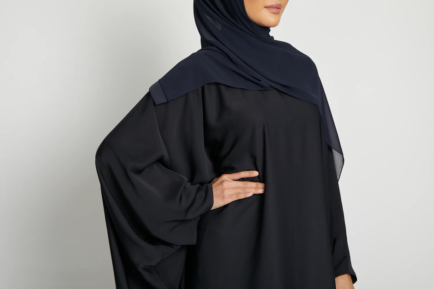 Deep Navy Closed Farasha - Image 7