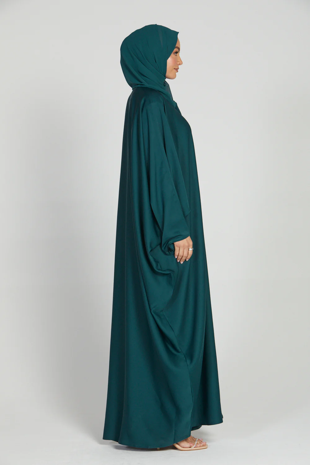 Deep Teal Open Farasha - Image 5