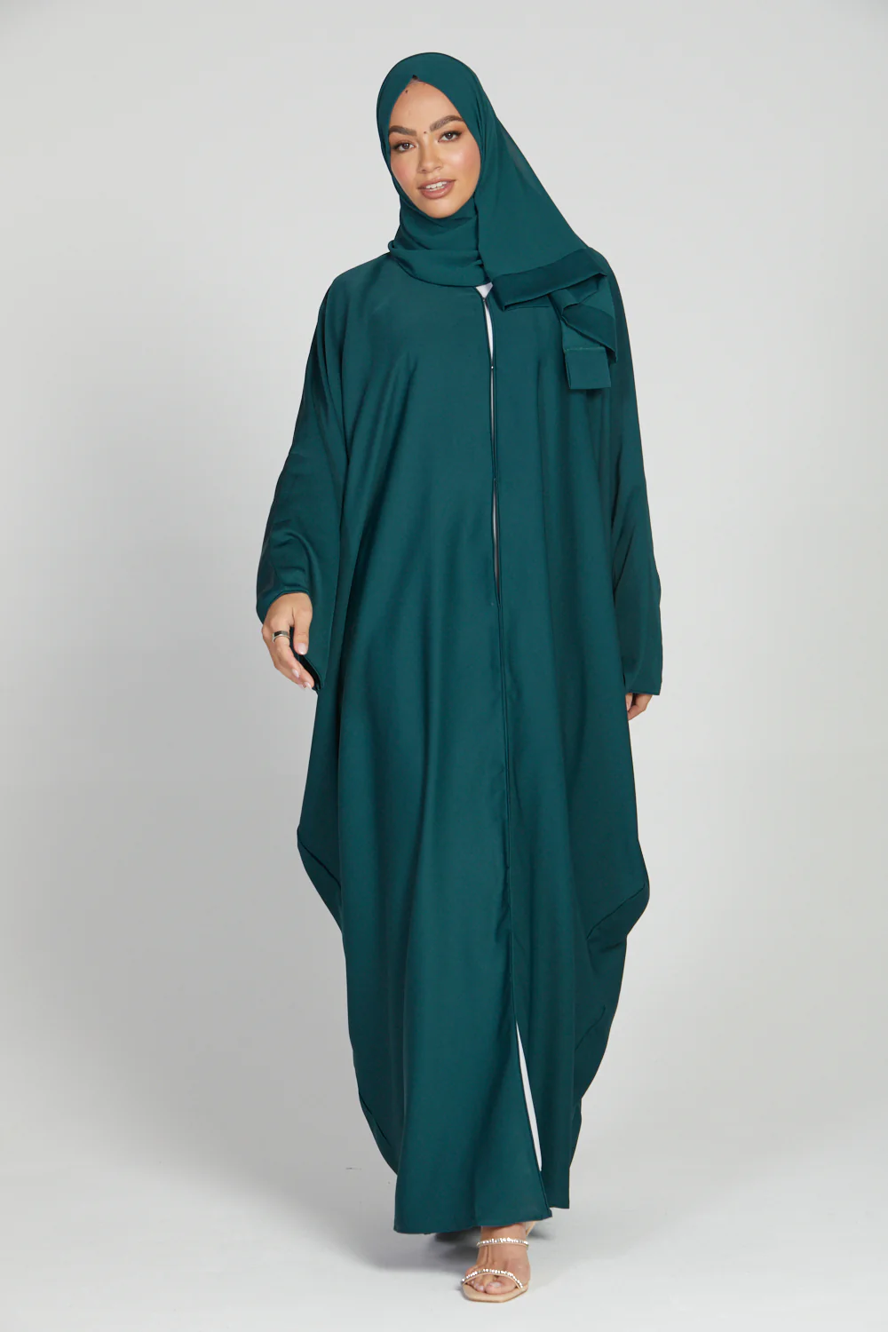 Deep Teal Open Farasha - Image 8