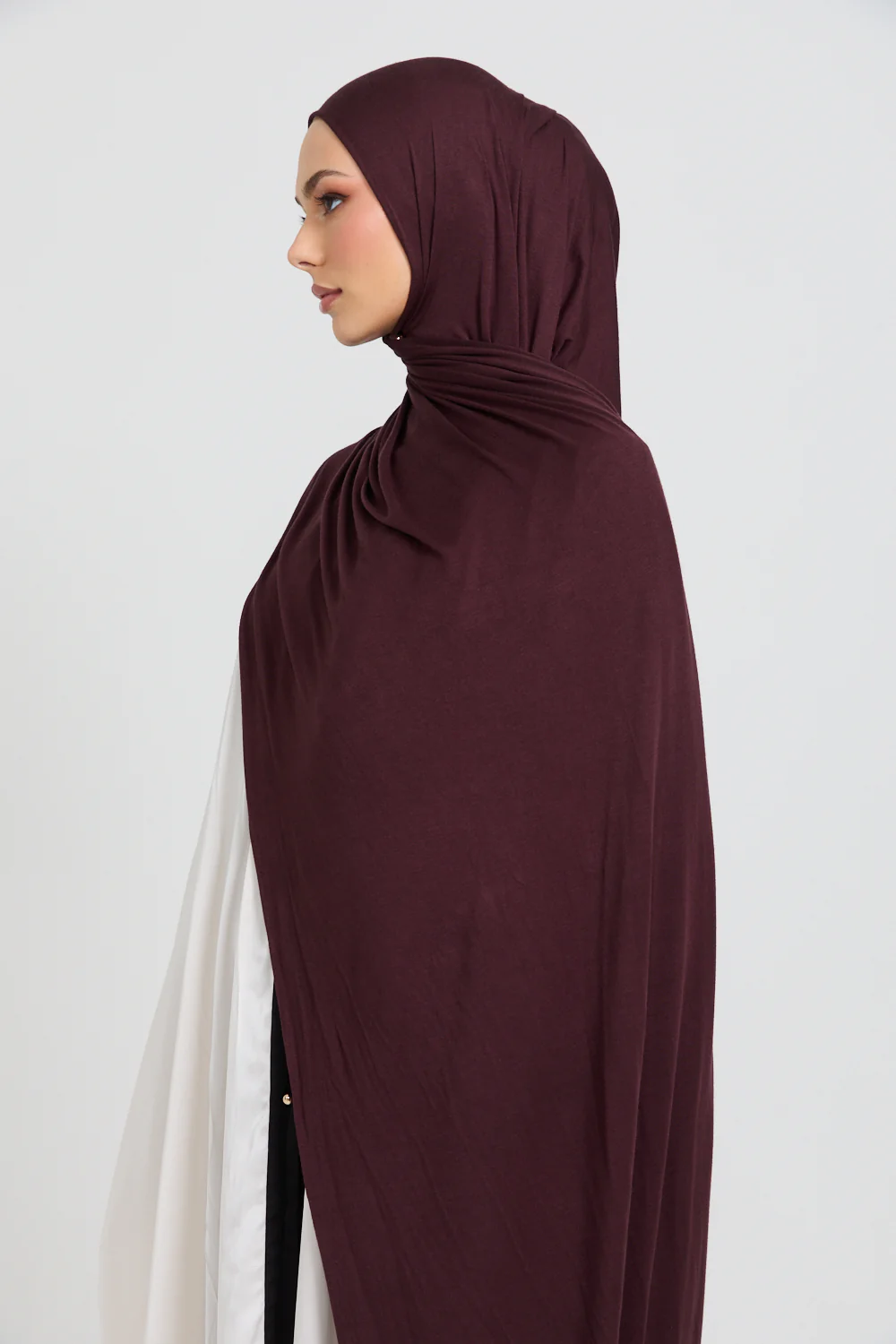Dusky Mahogany Jersey Hijab