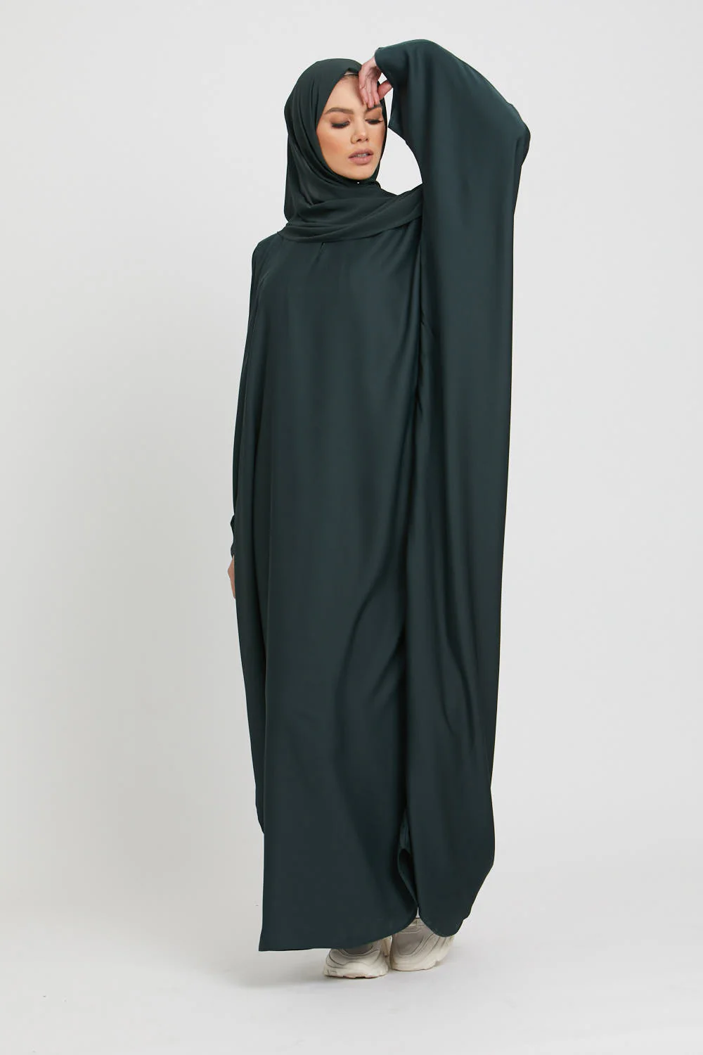 Forest Green Closed Farasha - Image 3