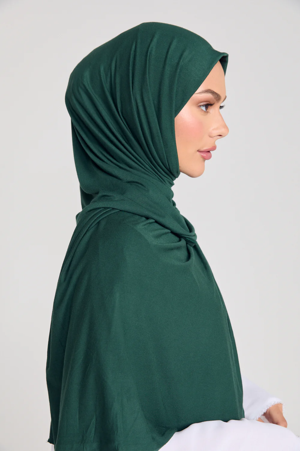 Forest Green Jersey Hijab - Image 4