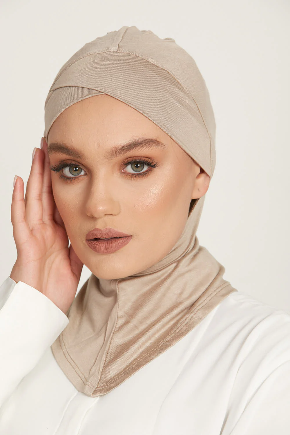 Full Coverage Criss Cross Hijab Caps - Image 18