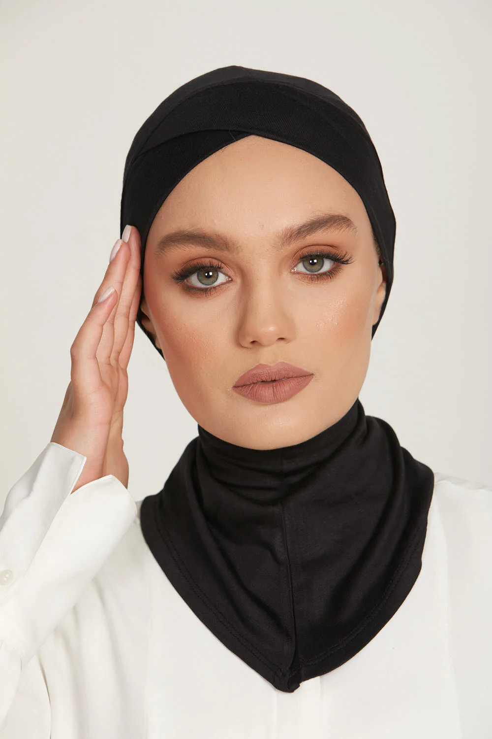 Full Coverage Criss Cross Hijab Caps - Image 2