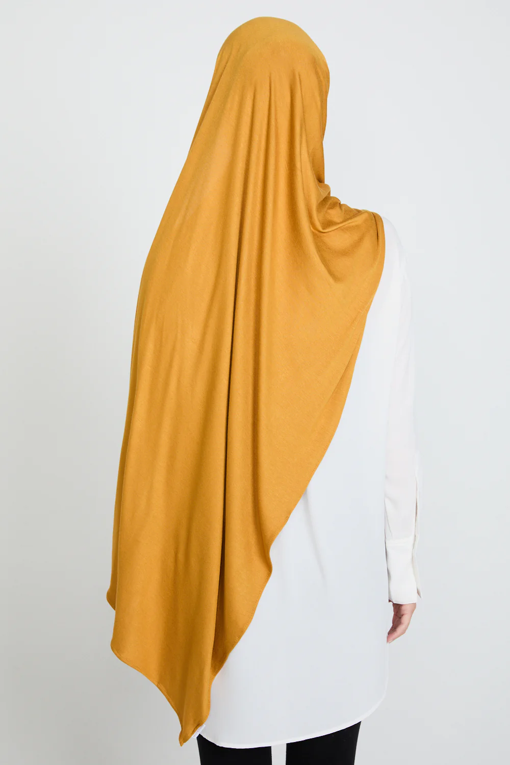 Golden Saffron Jersey Hijab - Image 6