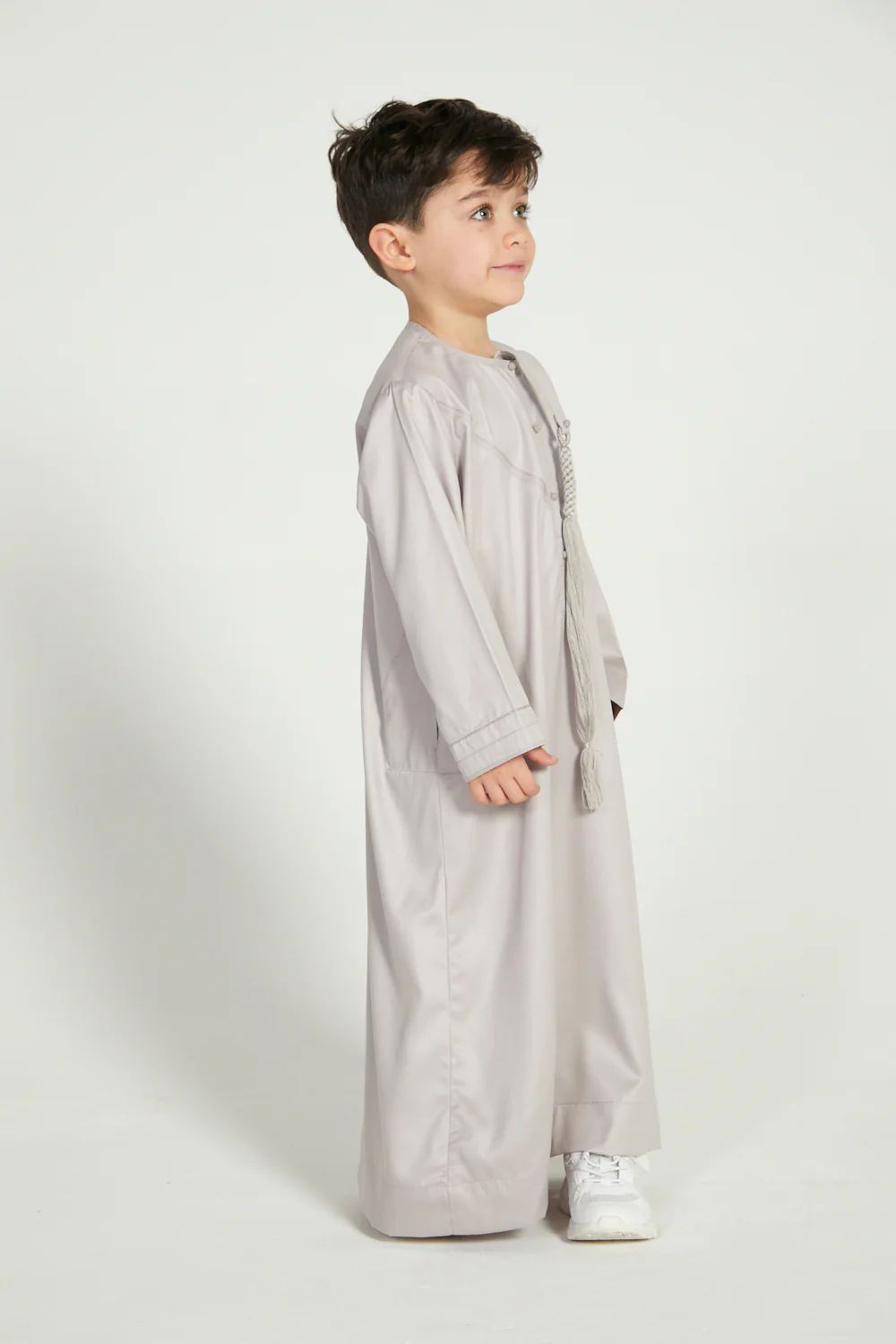 Junior Boys Emirati Thobe - Nude - Image 3