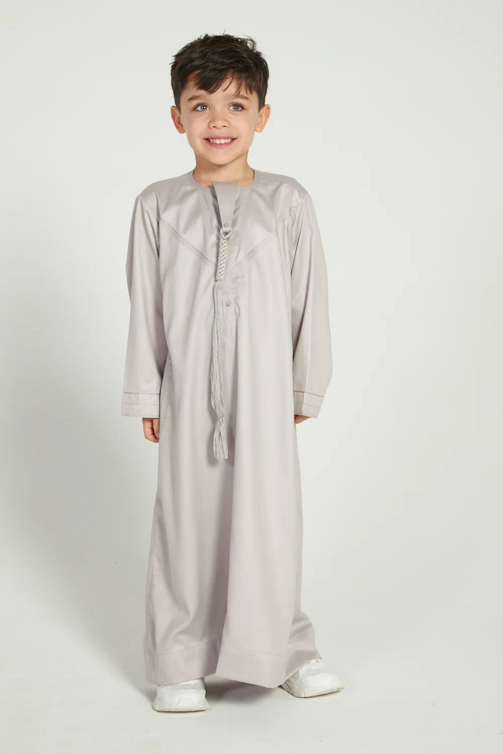 Junior Boys Emirati Thobe - Nude - Image 6