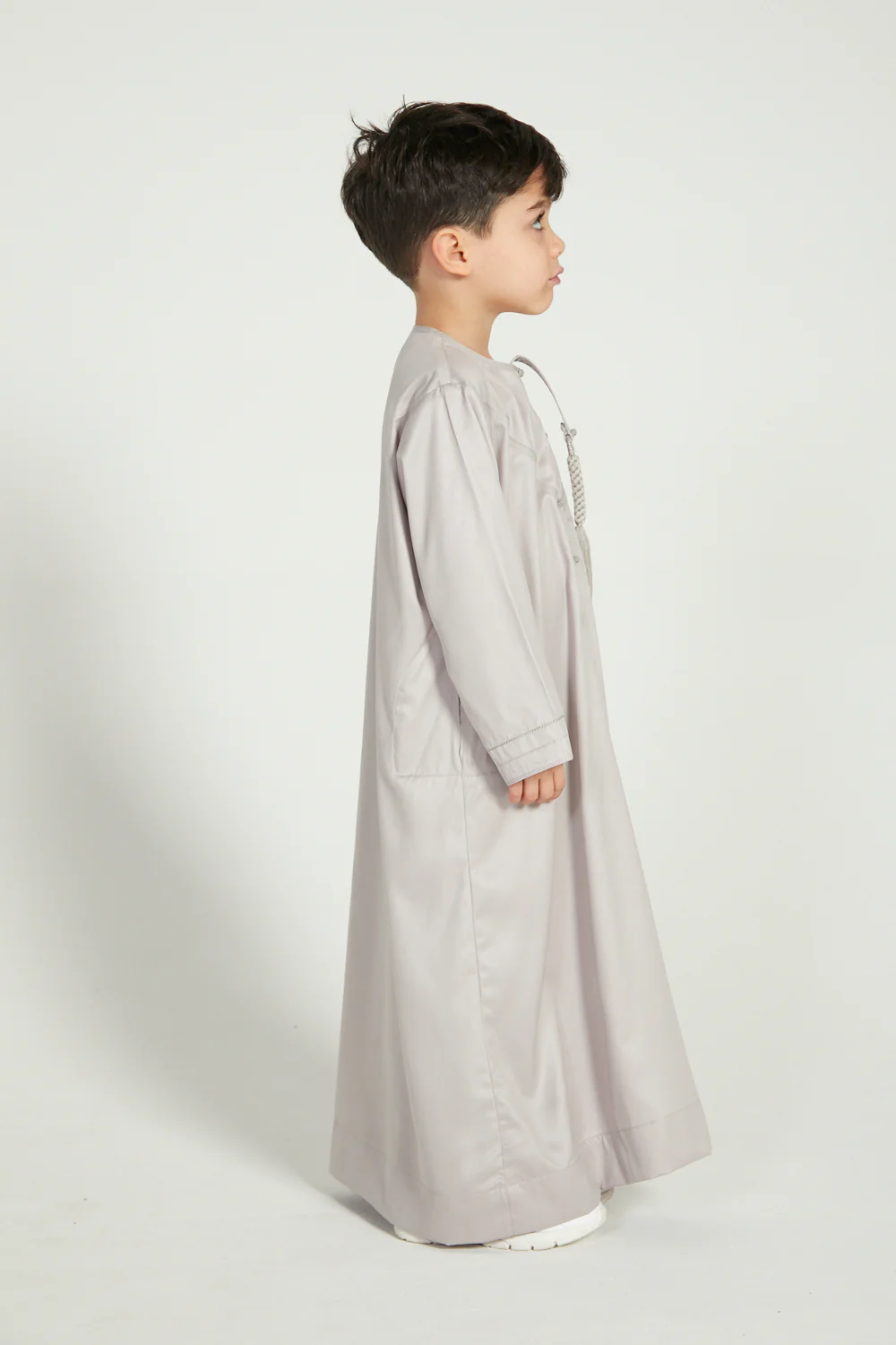 Junior Boys Emirati Thobe - Nude - Image 8