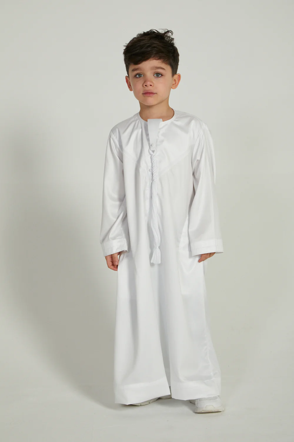 Junior Boys Emirati Thobe - White - Image 4