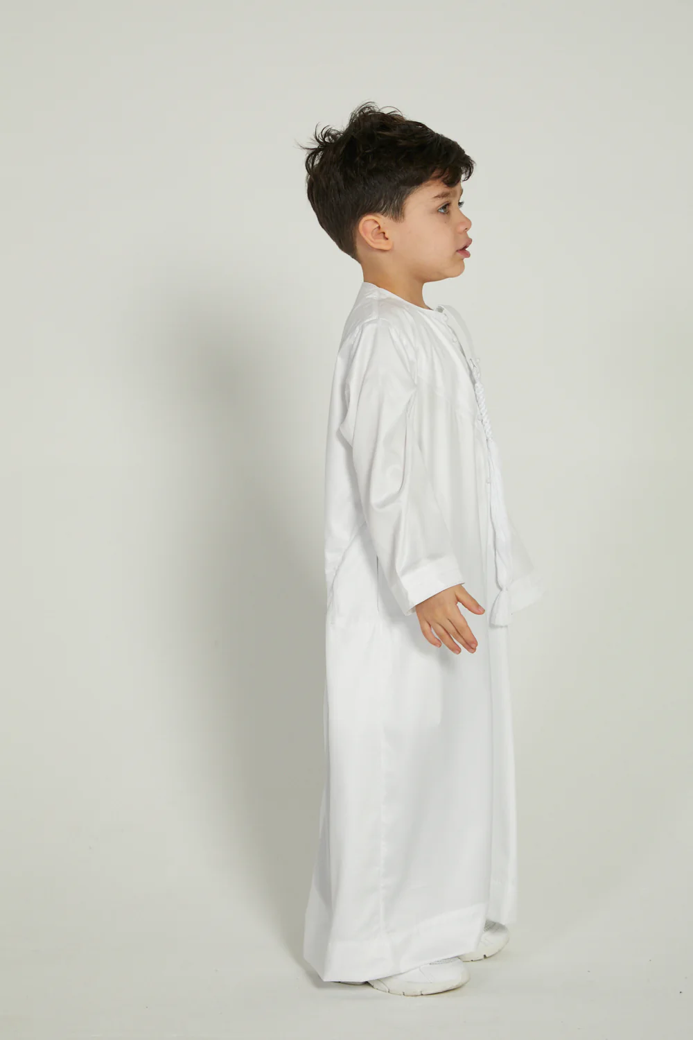 Junior Boys Emirati Thobe - White - Image 5