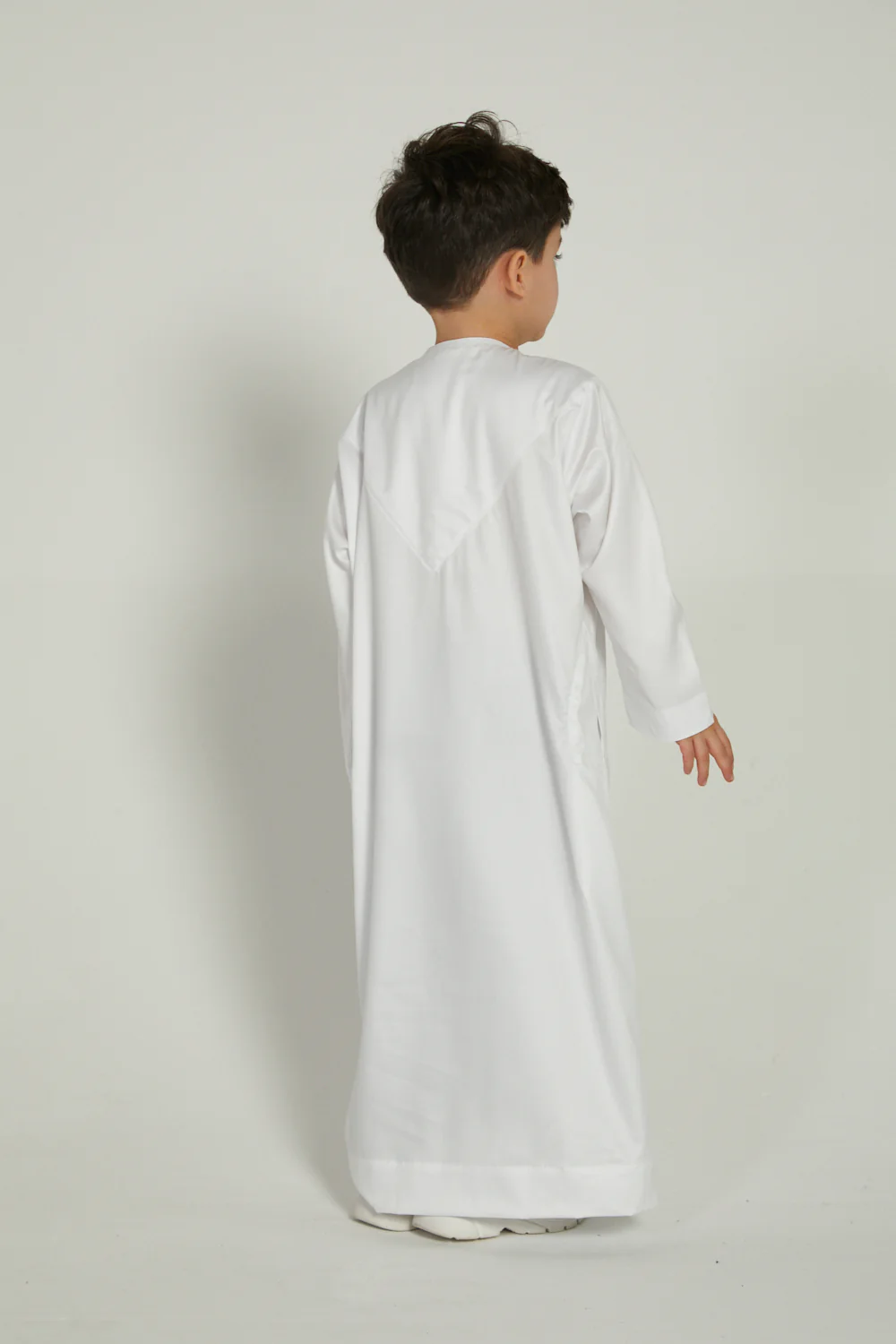 Junior Boys Emirati Thobe - White - Image 6