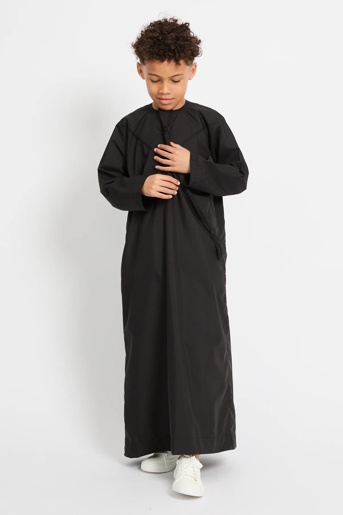 Junior Boys Premium Emirati Thobe - Black