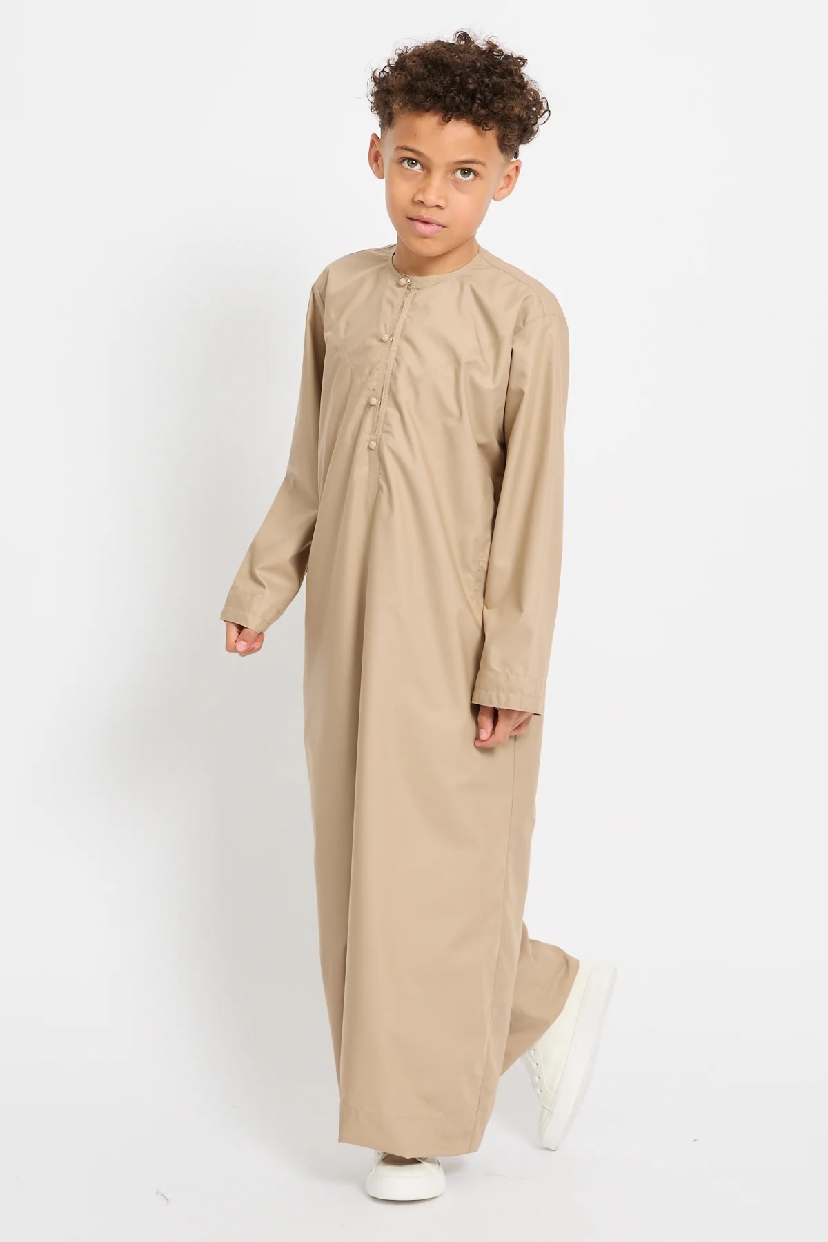 Junior Boys Premium Emirati Thobe - Sahara Desert - Image 4