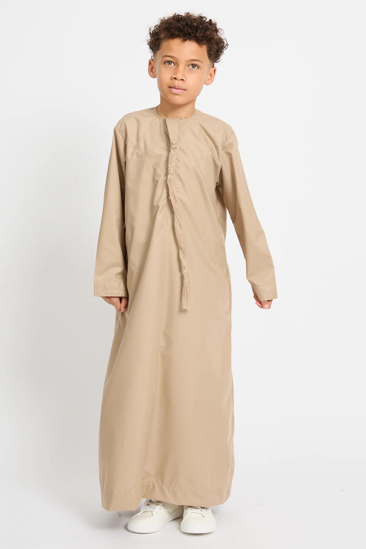 Junior Boys Premium Emirati Thobe - Sahara Desert - Image 5