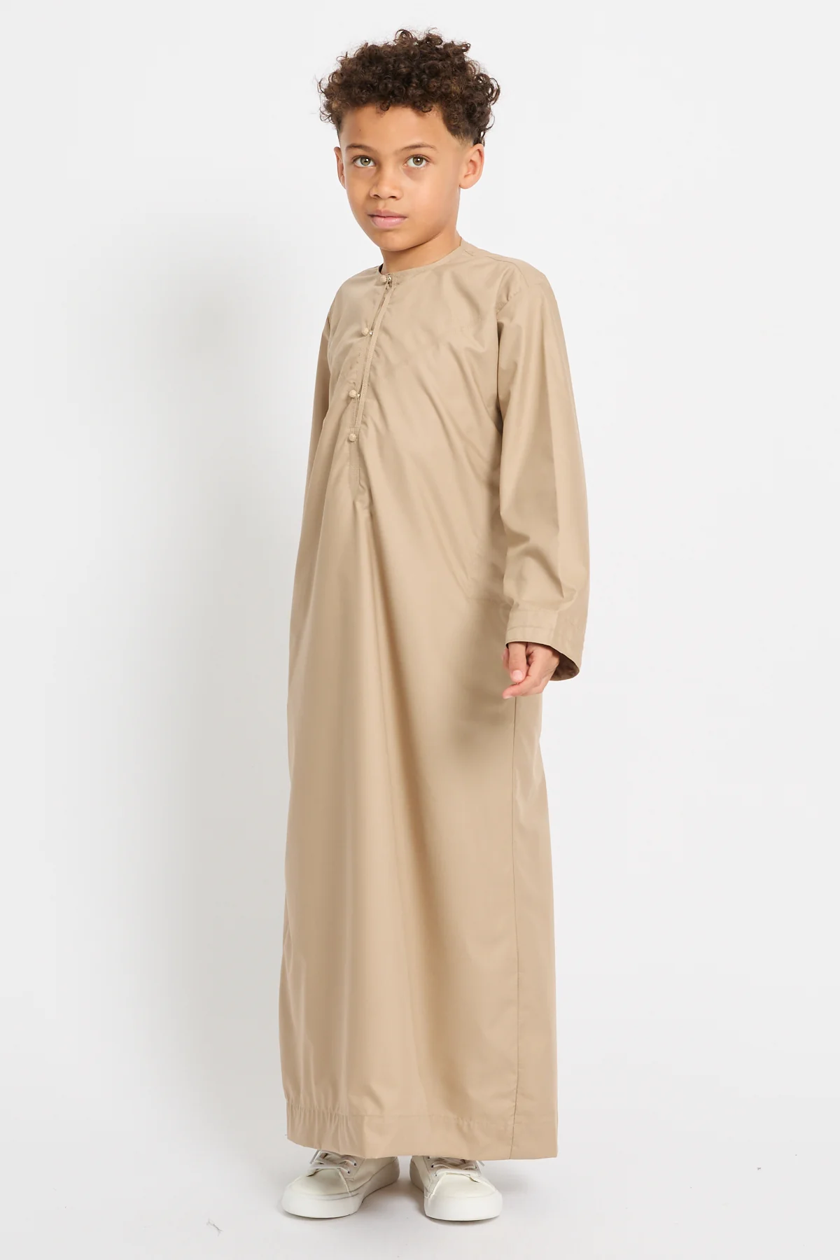 Junior Boys Premium Emirati Thobe - Sahara Desert - Image 8