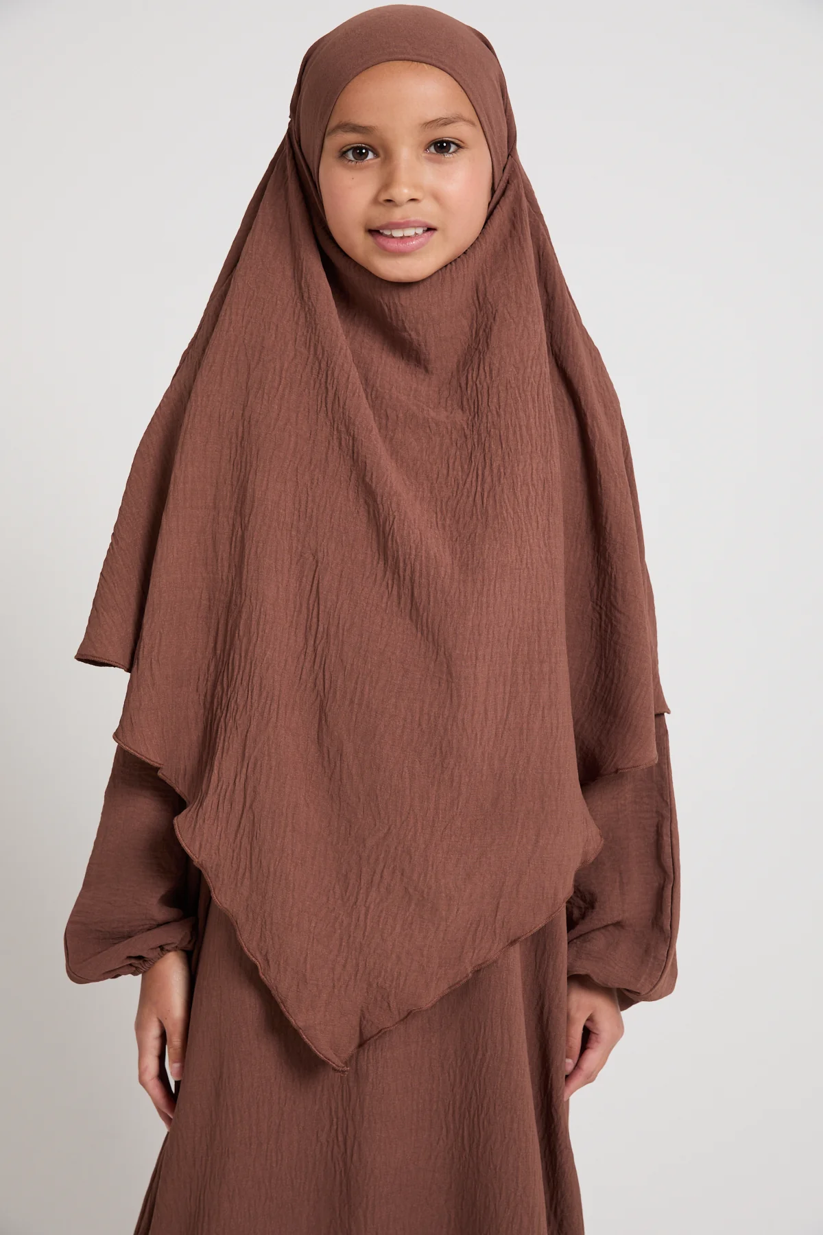 Junior Girls Abaya with Khimar Set - Hazel - Image 7