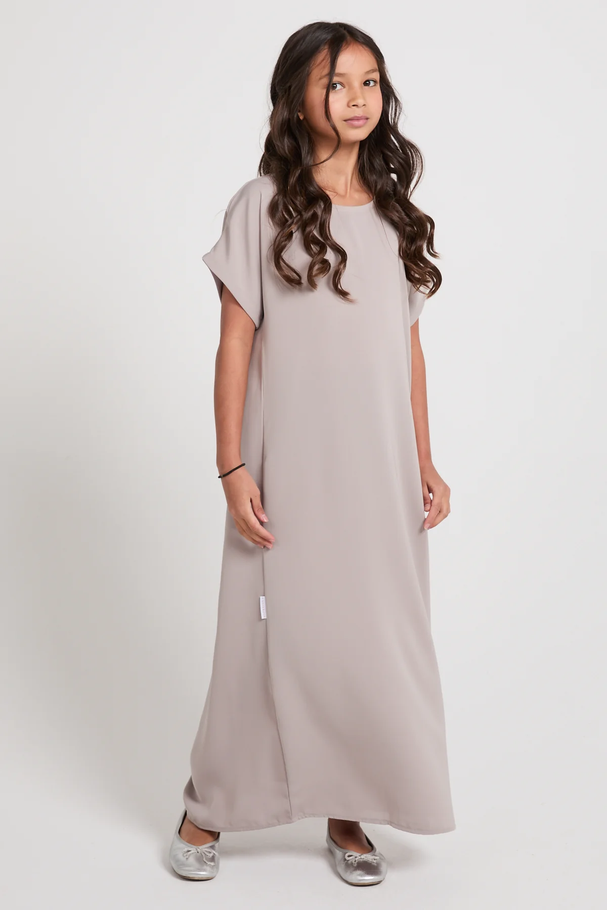 Junior Girls Premium Nidha Inner Slip Dress - Sand - Image 3