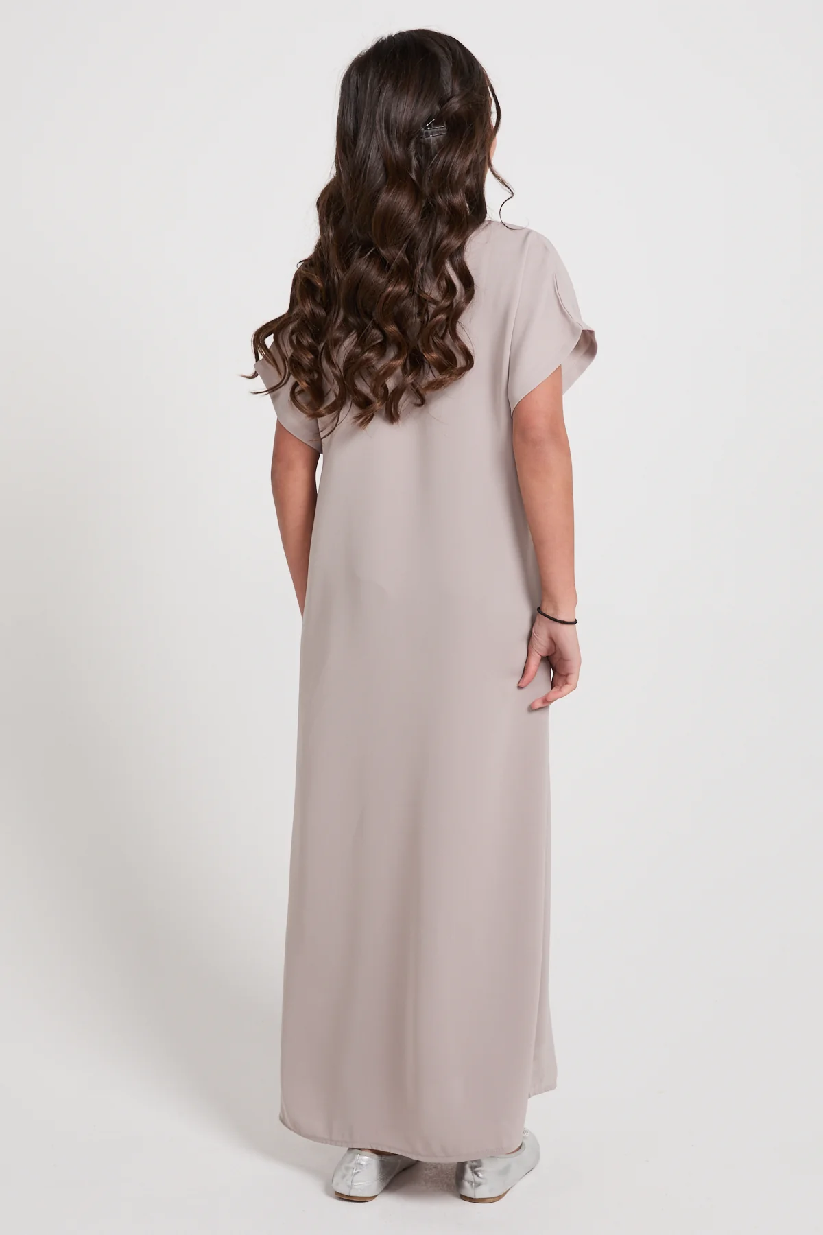 Junior Girls Premium Nidha Inner Slip Dress - Sand - Image 5