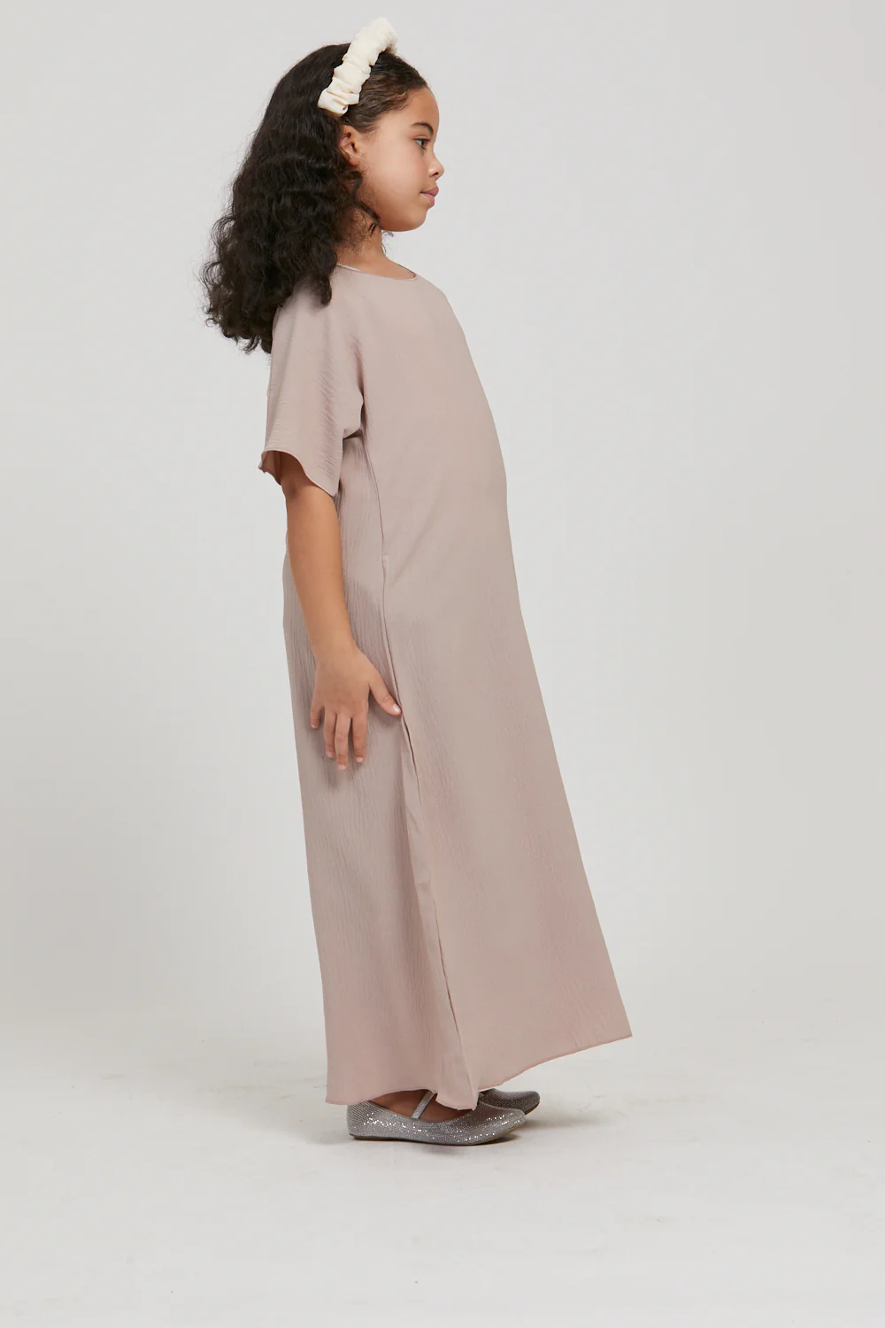 Junior Girls Soft Crush Inner Slip Dress - Natural - Image 4