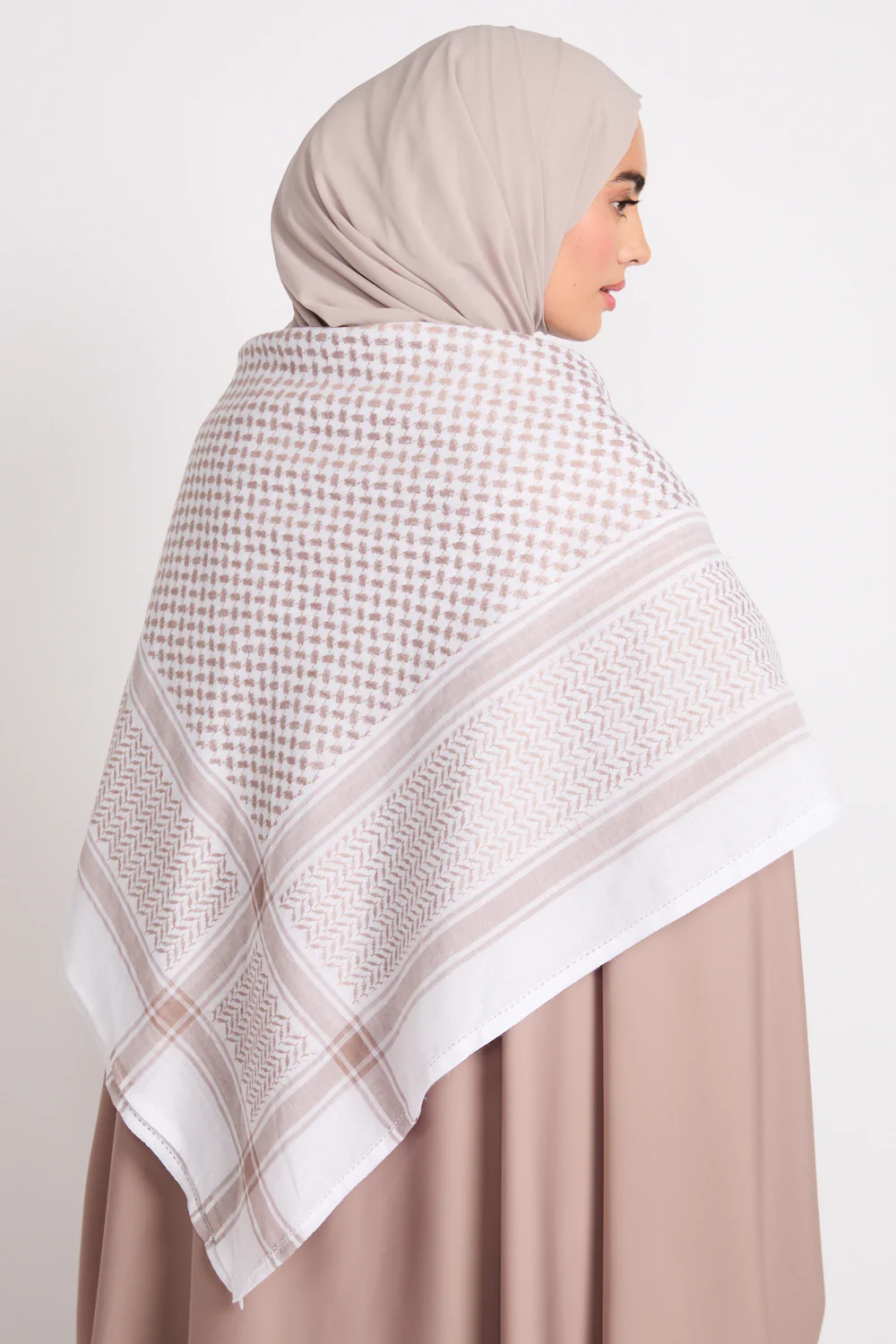 Keffiyeh Scarf - Ivory Sandstone - Image 3