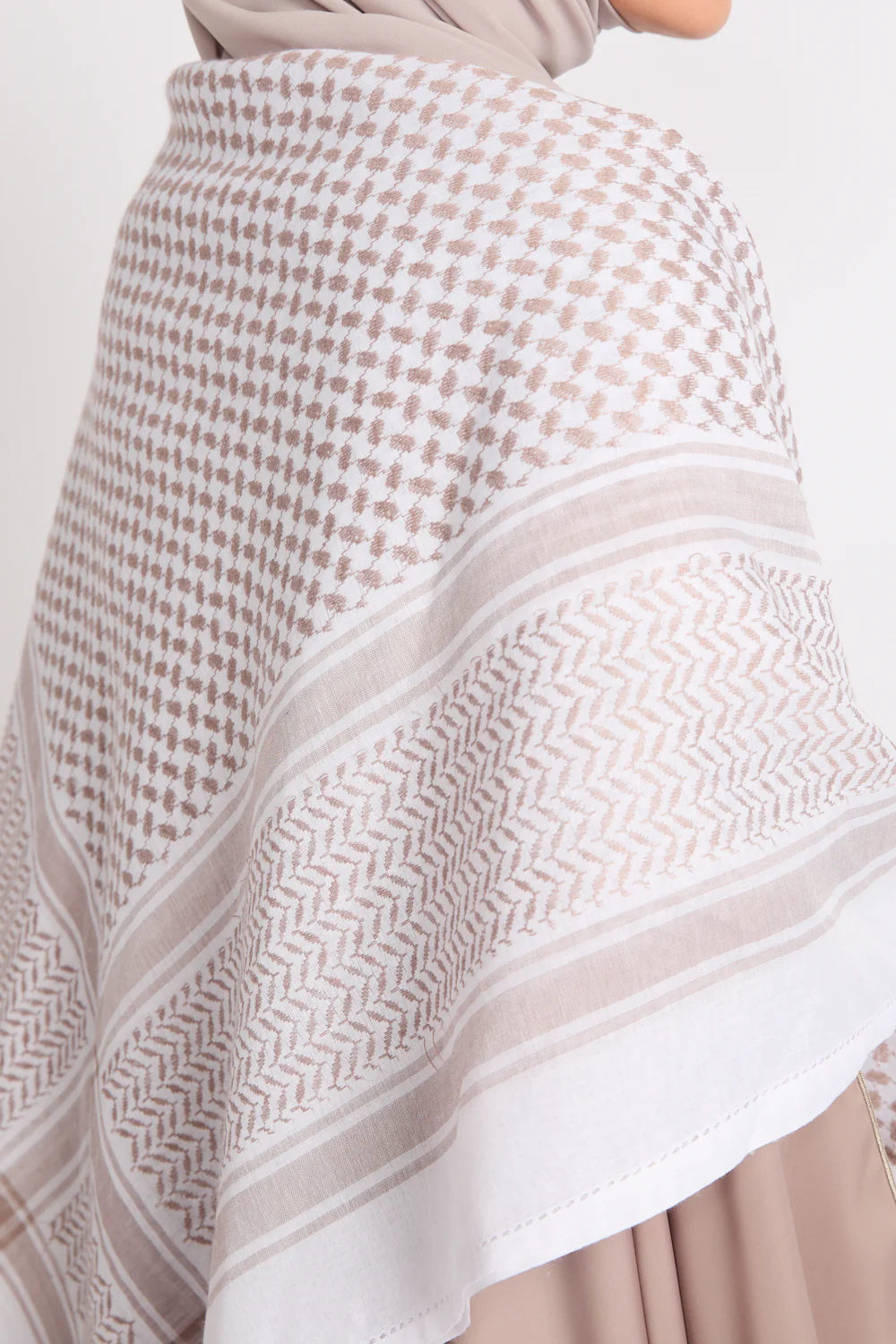 Keffiyeh Scarf - Ivory Sandstone - Image 4