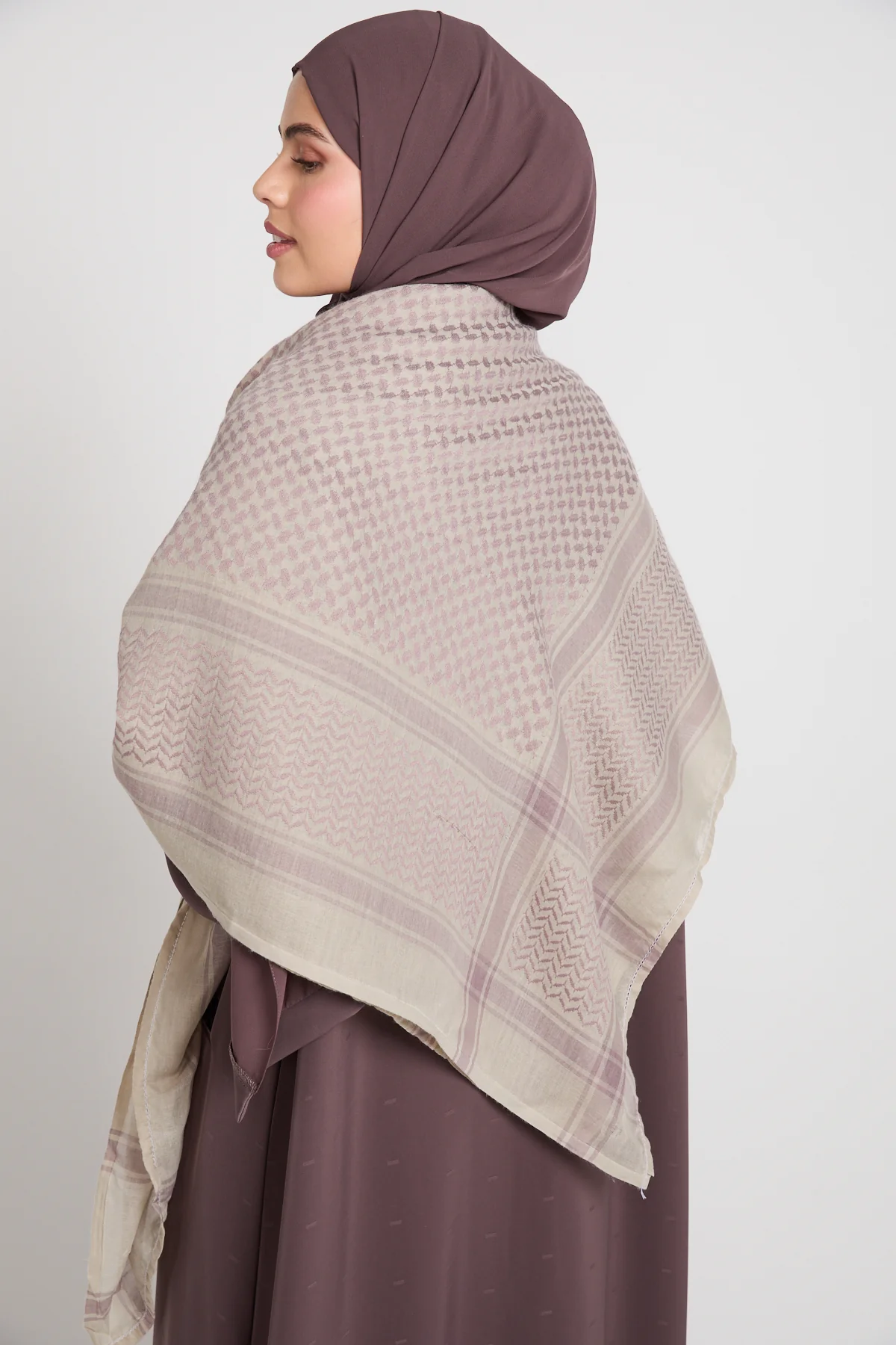 Keffiyeh Scarf - Desert Rose Mist