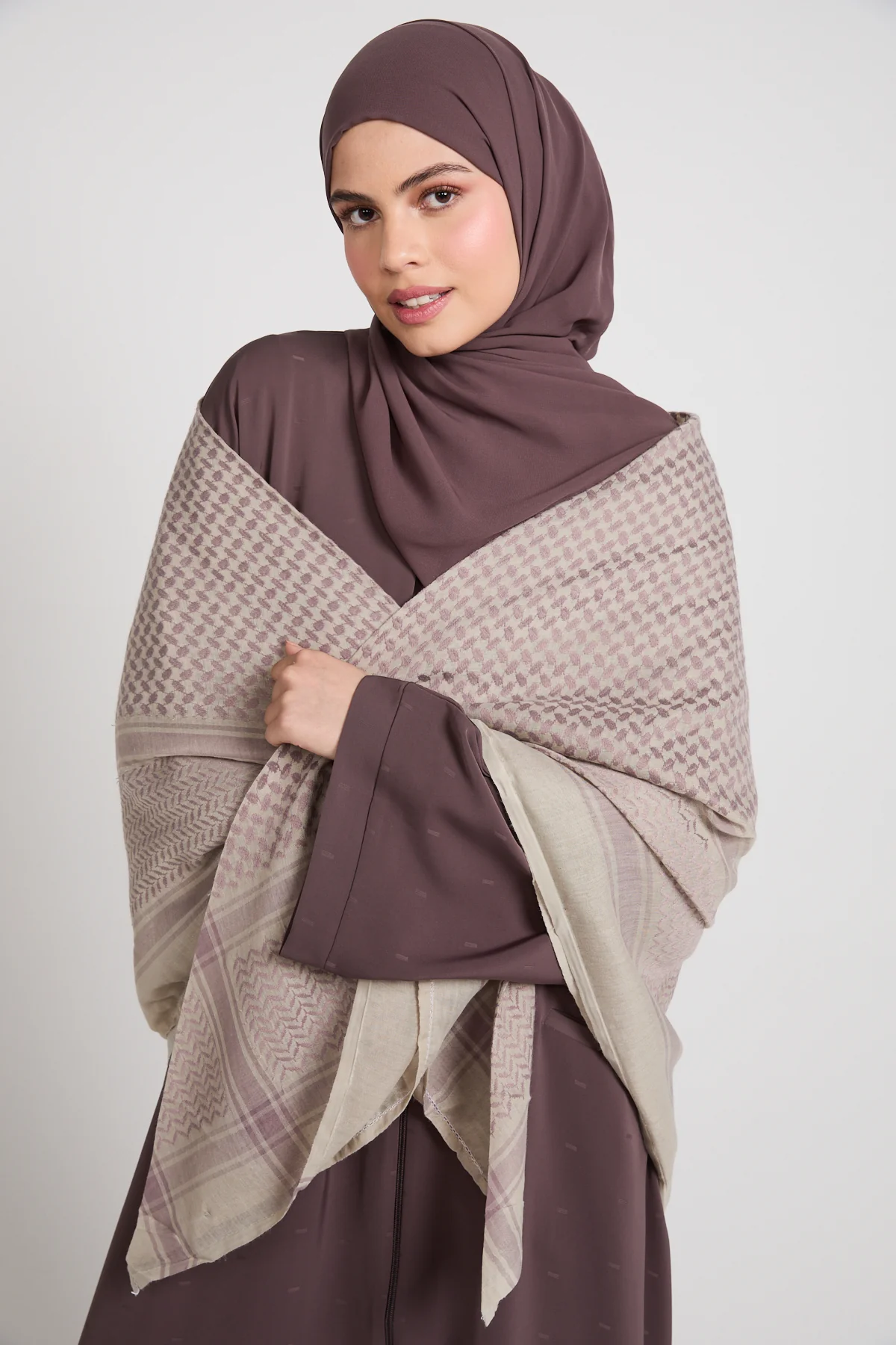 Keffiyeh Scarf - Desert Rose Mist - Image 2
