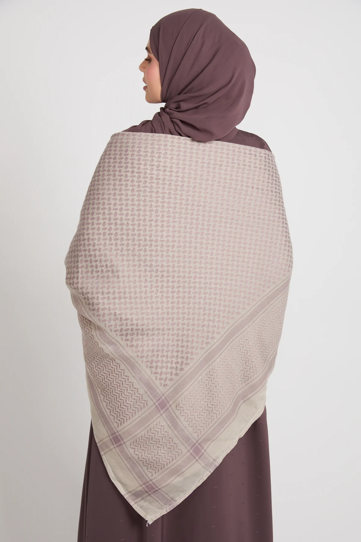 Keffiyeh Scarf - Desert Rose Mist - Image 3