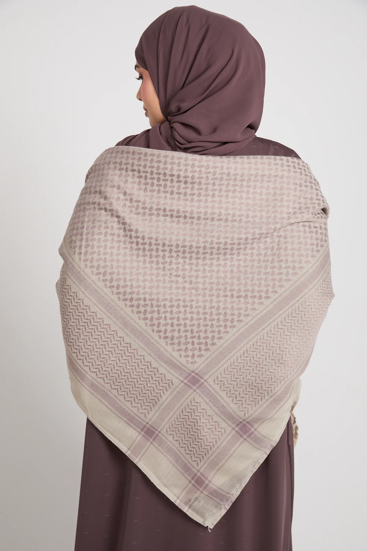 Keffiyeh Scarf - Desert Rose Mist - Image 6