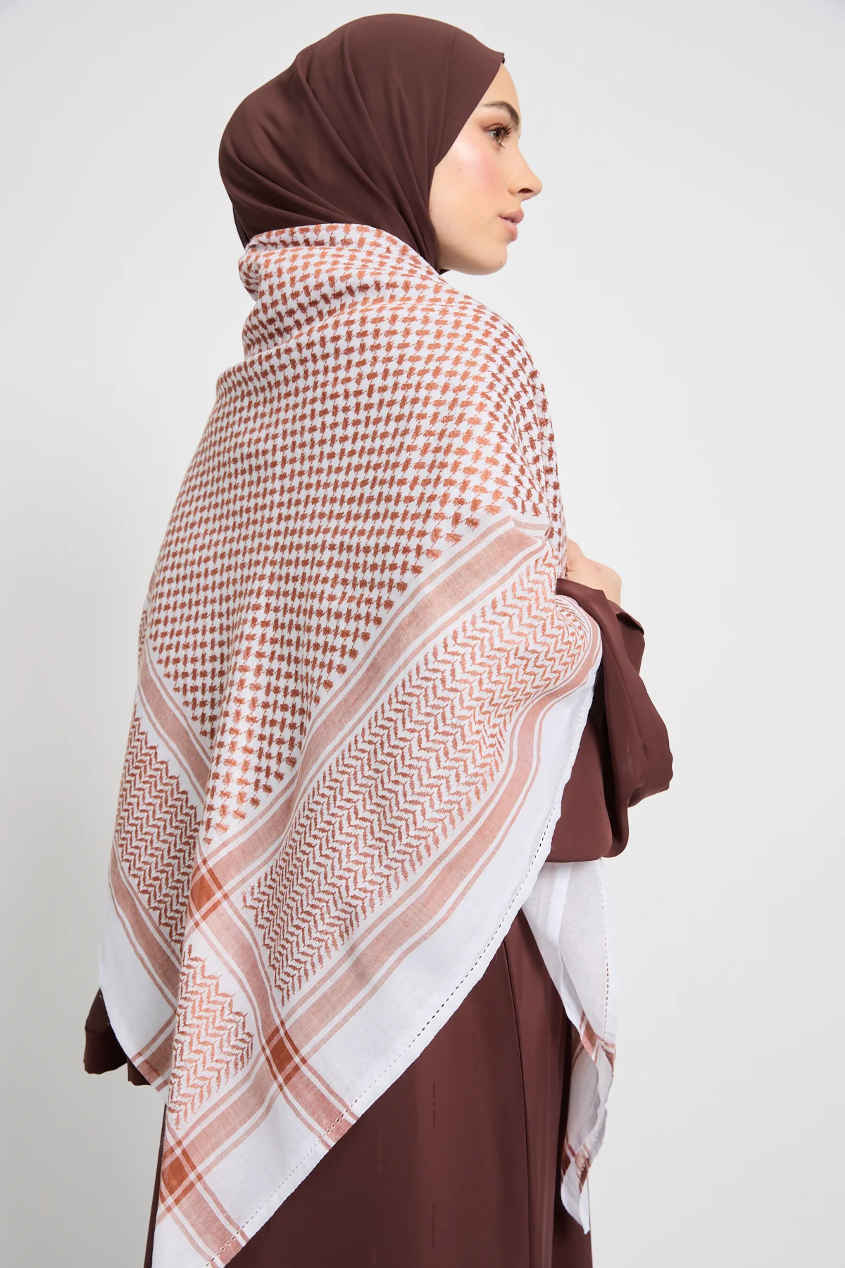 Keffiyeh Scarf - Desert Terracotta