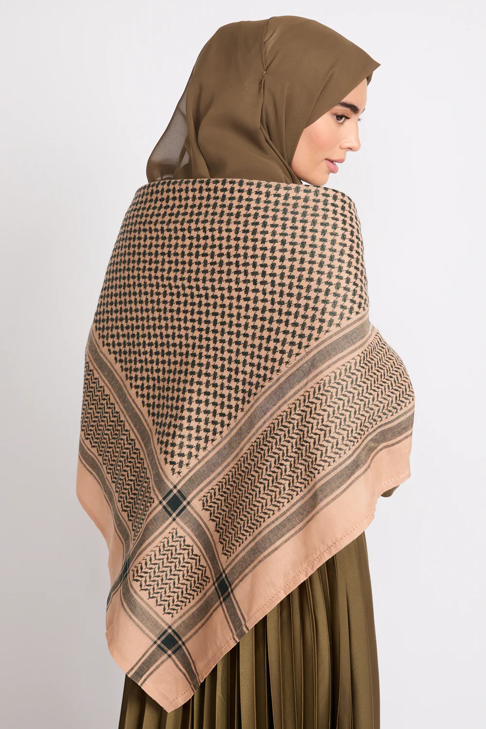 Keffiyeh Scarf - Desert Olive