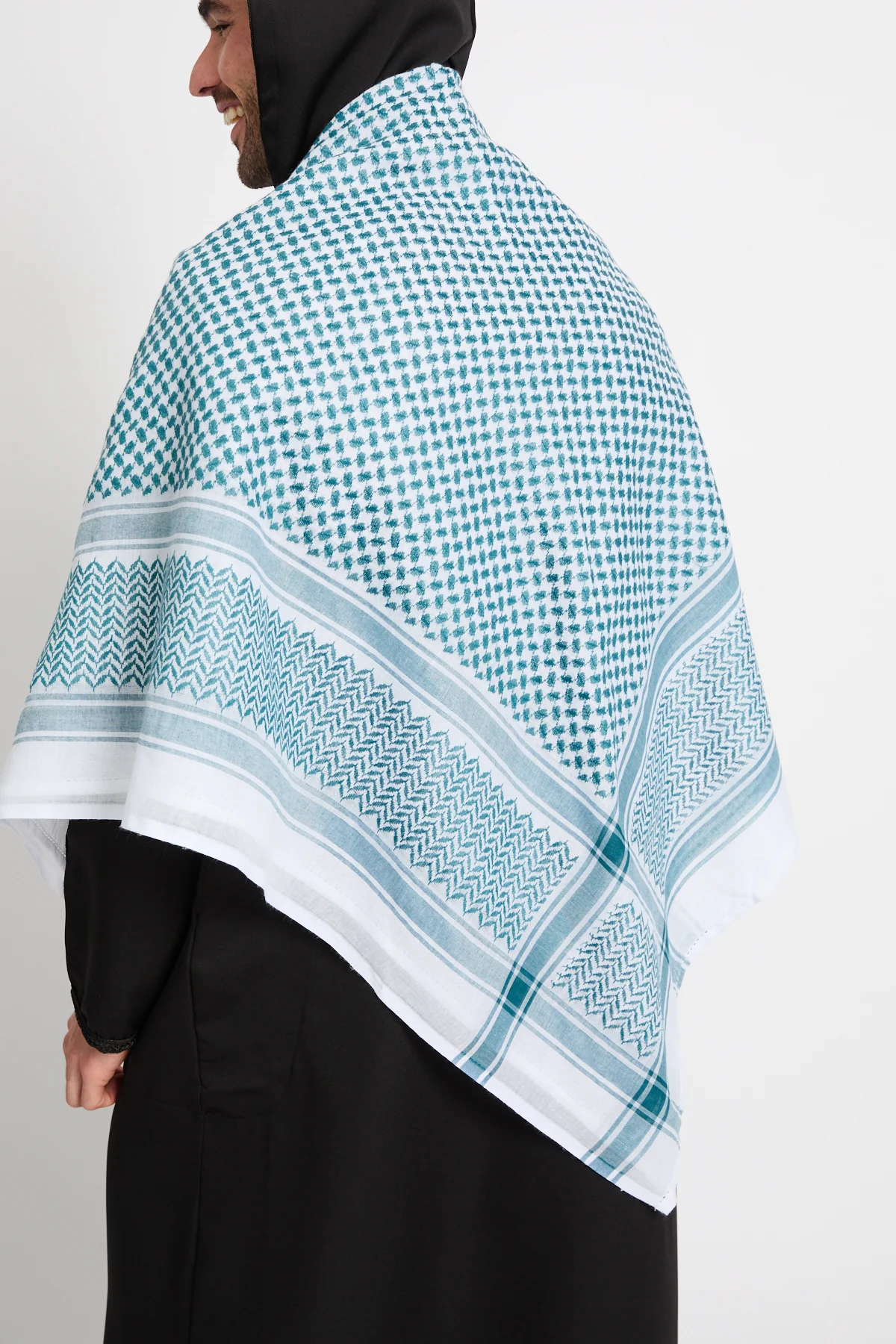 Keffiyeh Scarf - Teal - Image 2