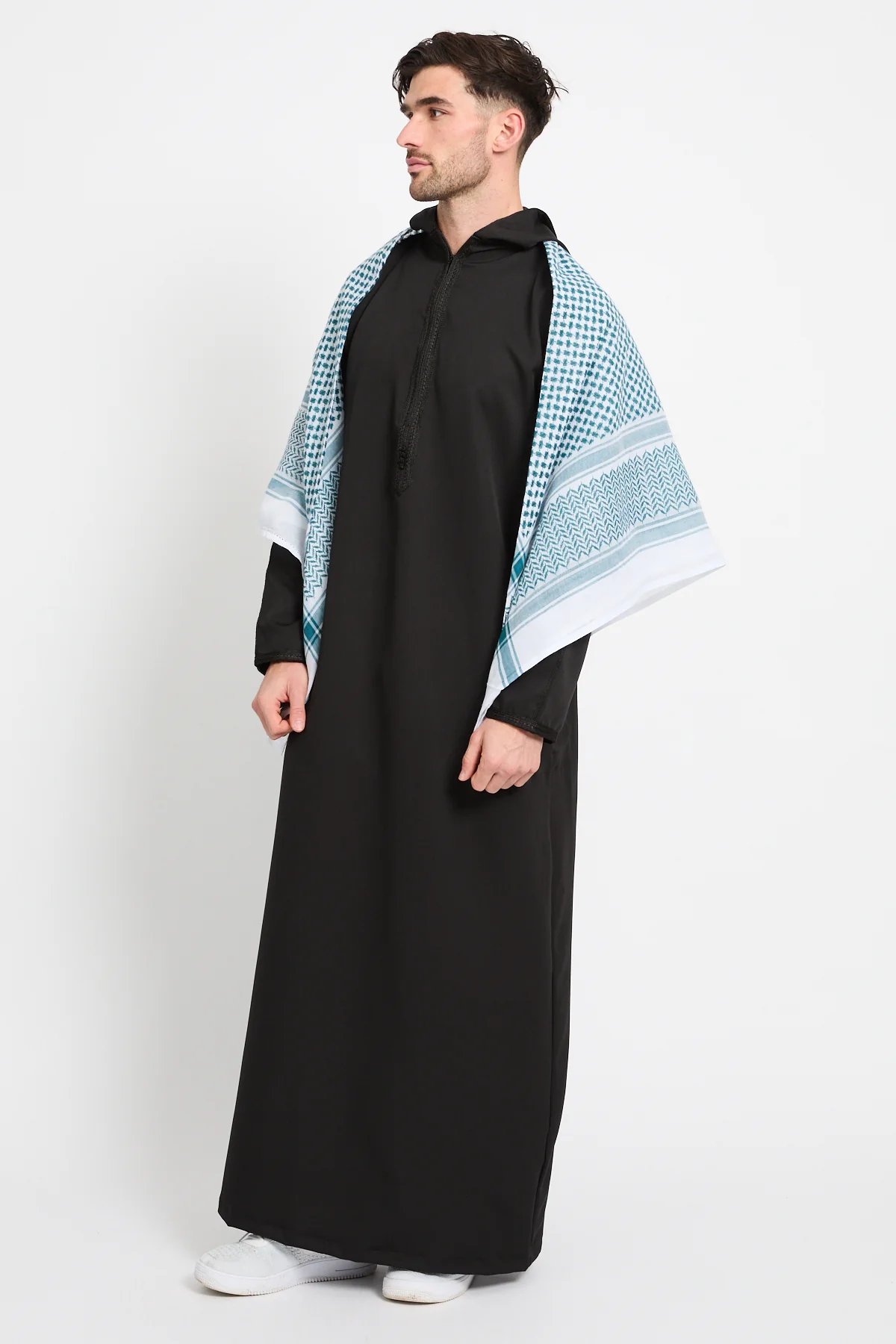 Keffiyeh Scarf - Teal - Image 3
