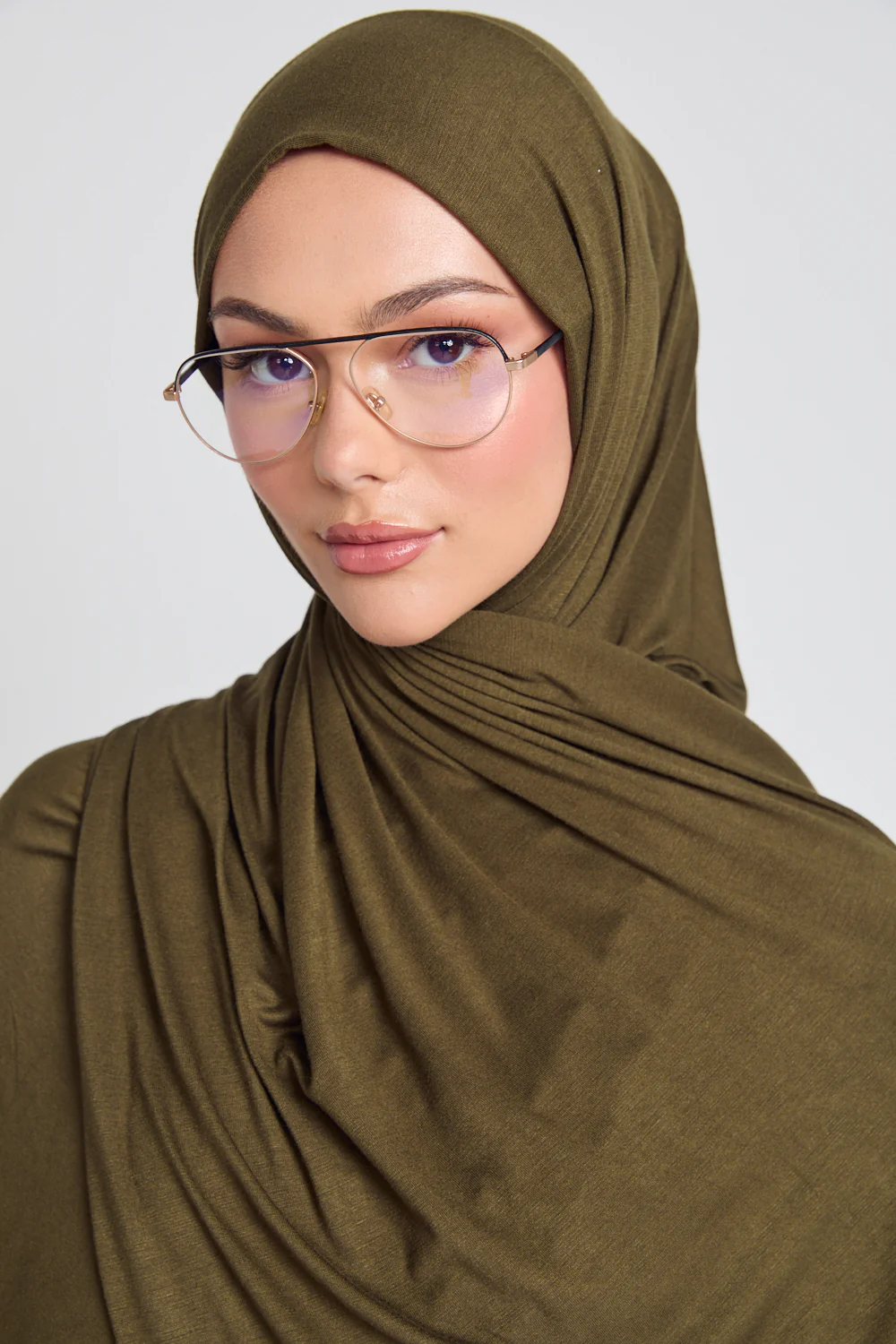 Khaki Jersey Hijab - Image 4