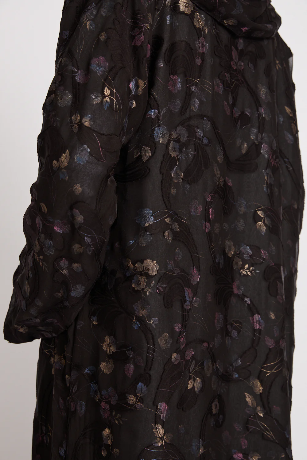 Luxury Eternal Night Garden Open Abaya - Image 4