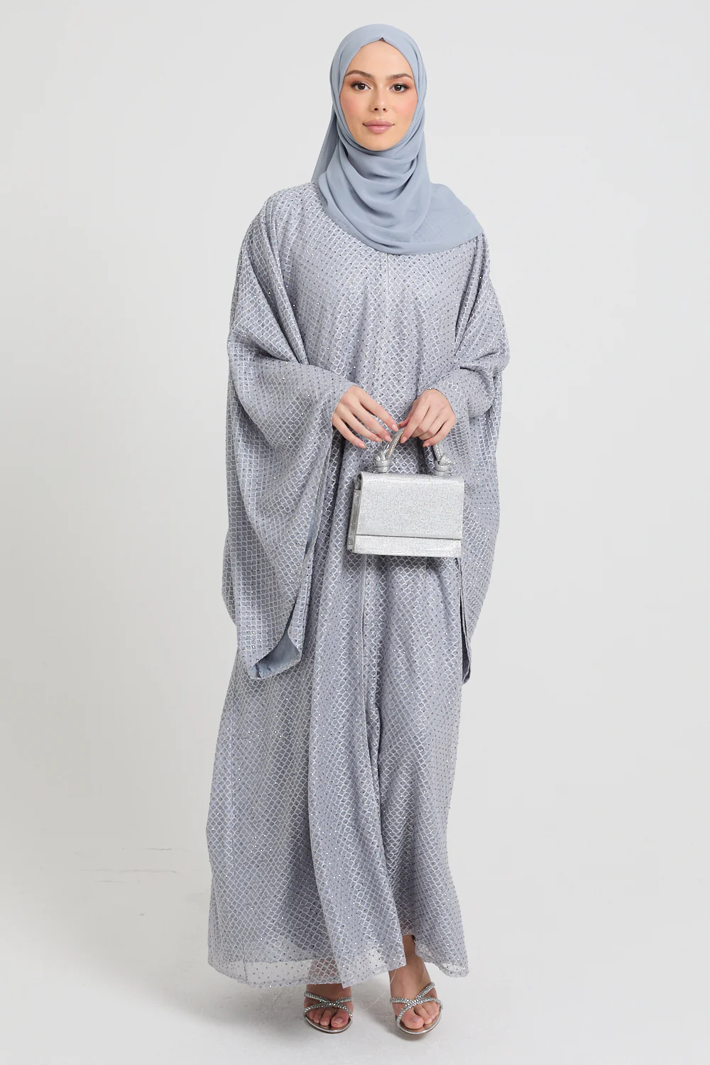 Luxury Moonlit Weave Open Abaya - Limited Edition - Image 4