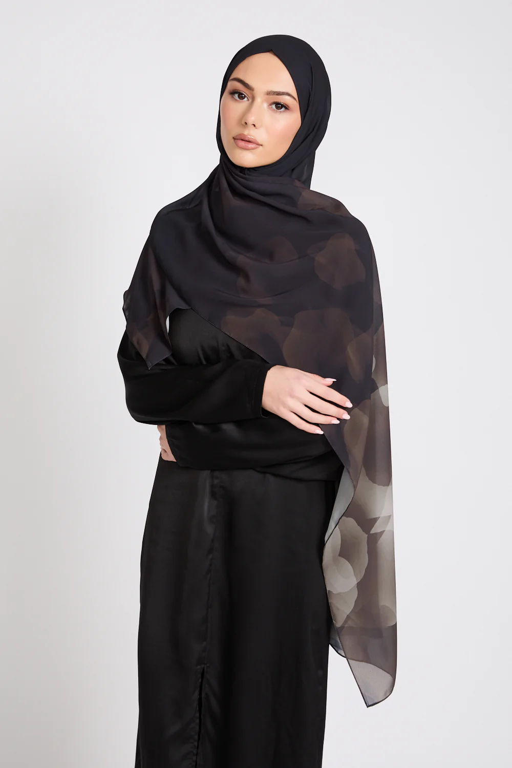 Luxury Printed Hijab - Moonlit Embrace - LIMITED EDITION - Image 2