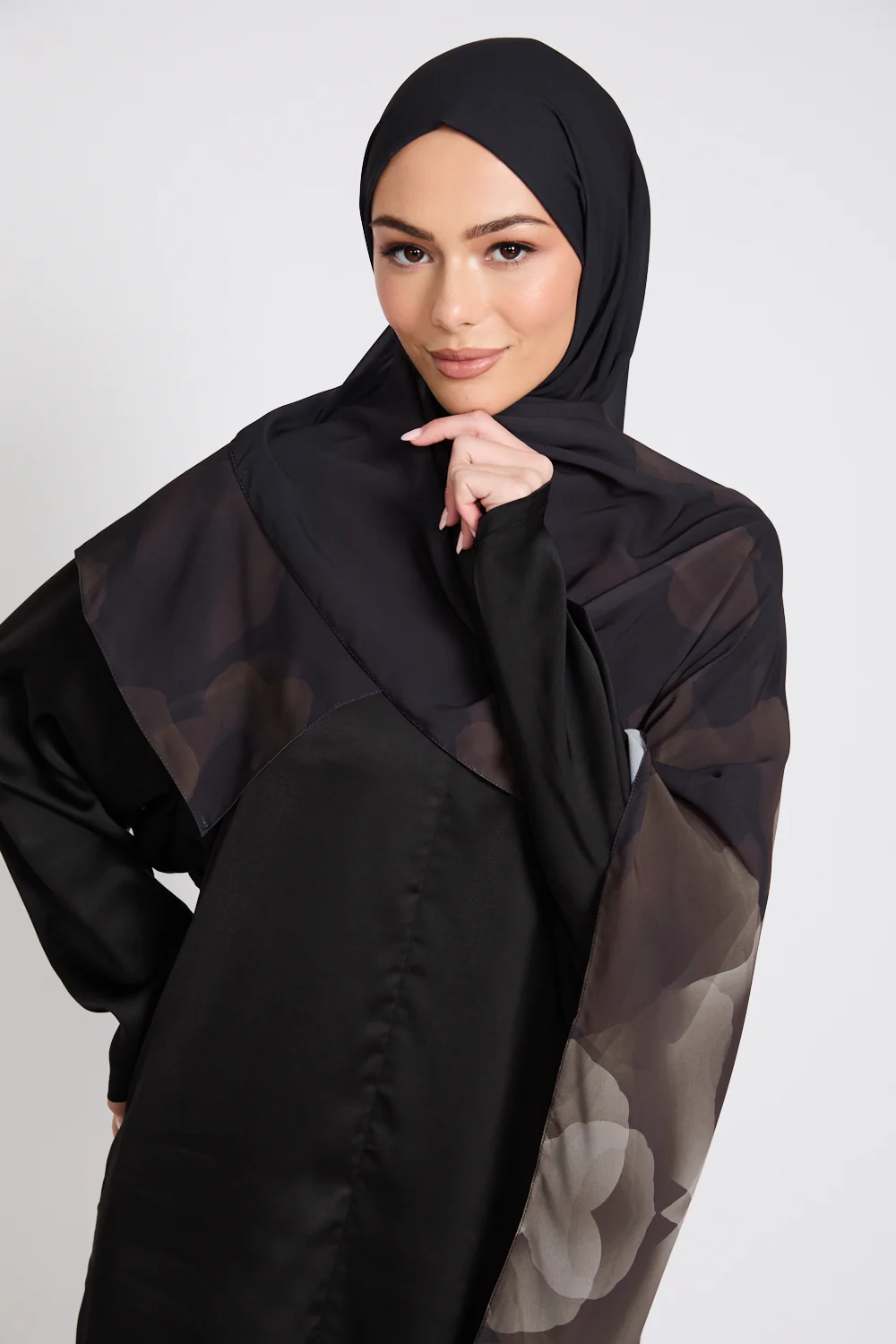 Luxury Printed Hijab - Moonlit Embrace - LIMITED EDITION - Image 3