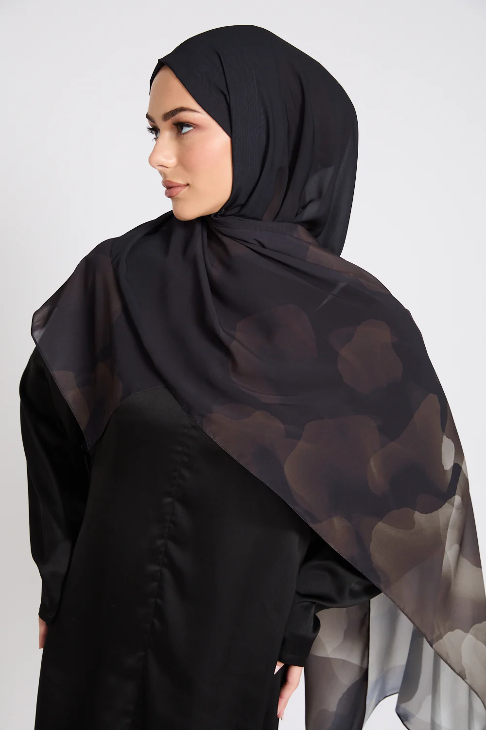Luxury Printed Hijab - Moonlit Embrace - LIMITED EDITION - Image 4