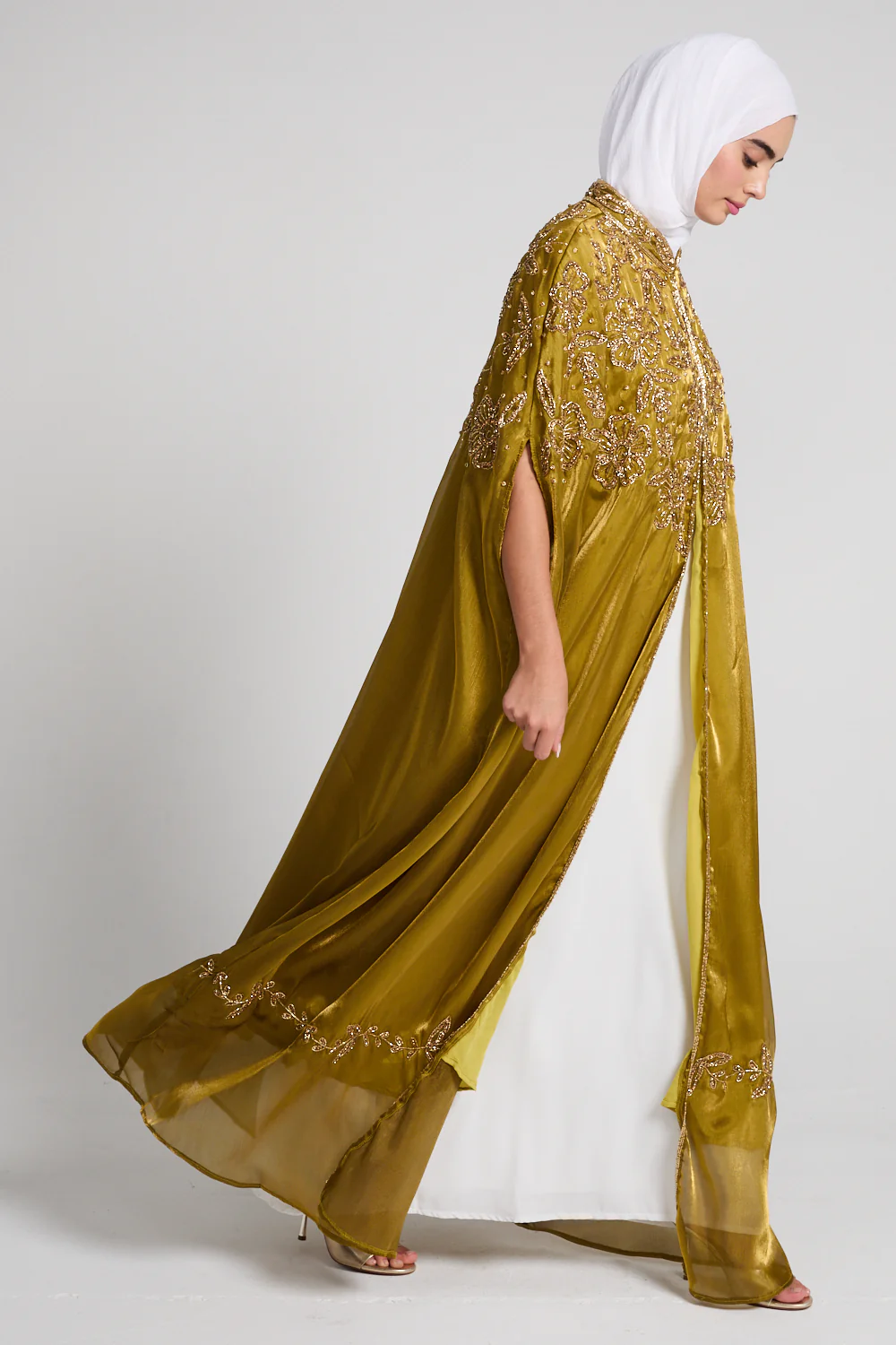 Luxury Regal Marigold Cape – LIMITED EDITION - Image 3