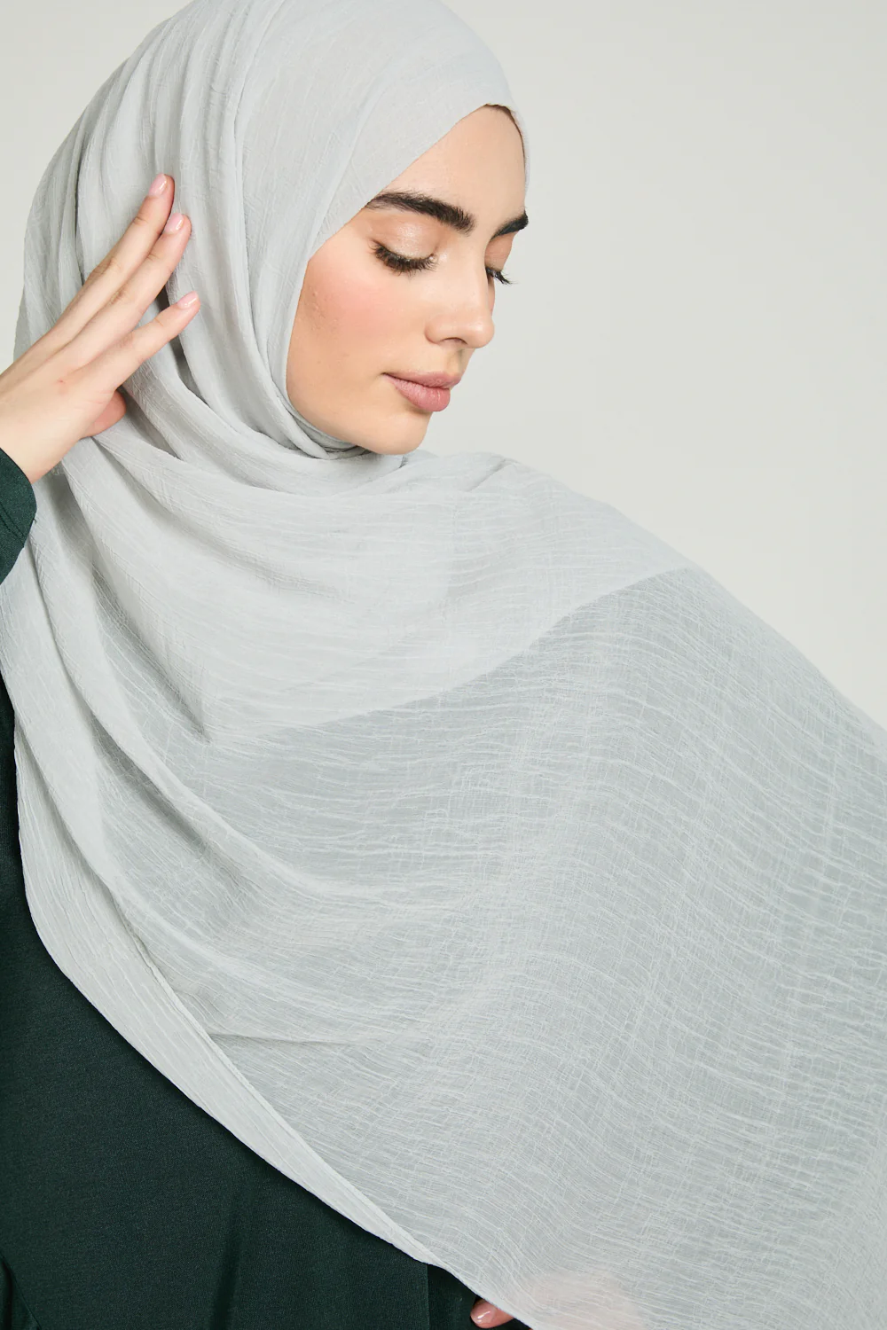 Luxury Soft Crush Hijab - Iced Pistachio - Image 2