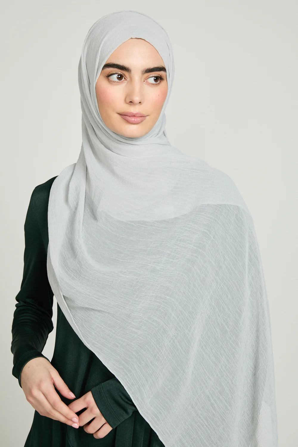 Luxury Soft Crush Hijab - Iced Pistachio - Image 6