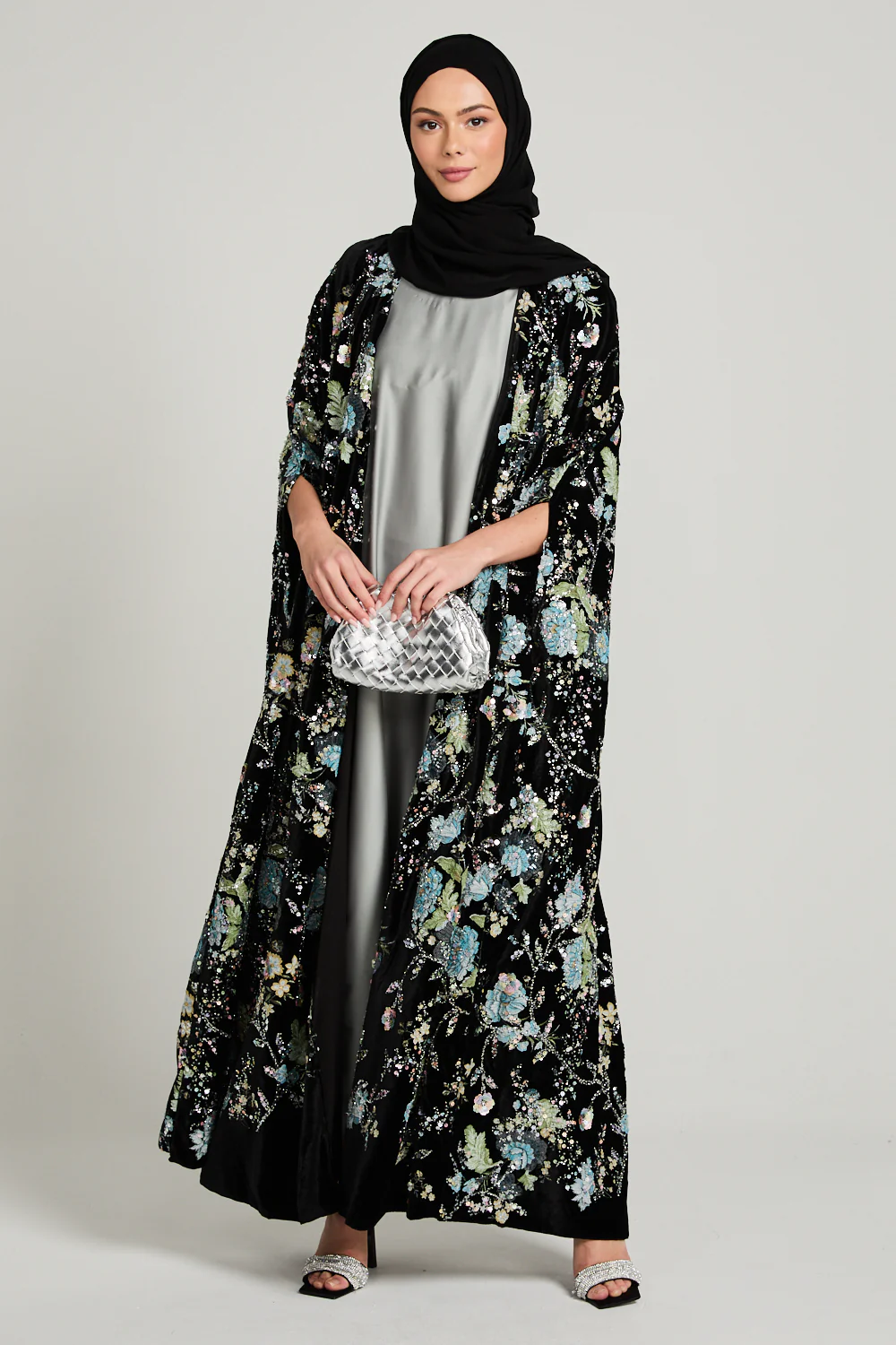 Luxury Twilight Bloom Velvet Cape - Dreamy Blossom - LIMITED EDITION - Image 8